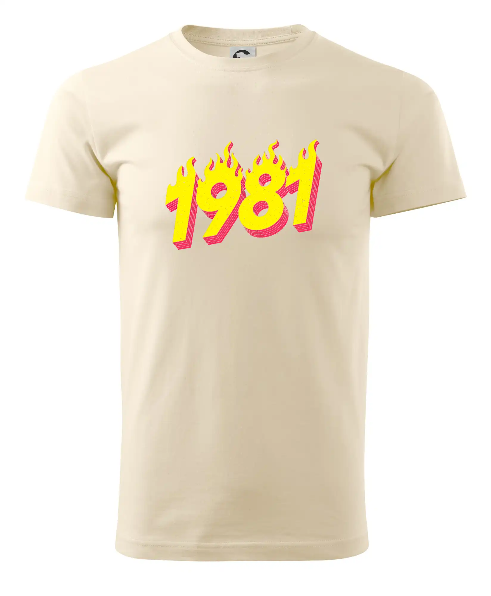 Trička s ročníkom 1981 - Narodeniny v ohni 1981 - Pánske tričko nižšej gramáže
