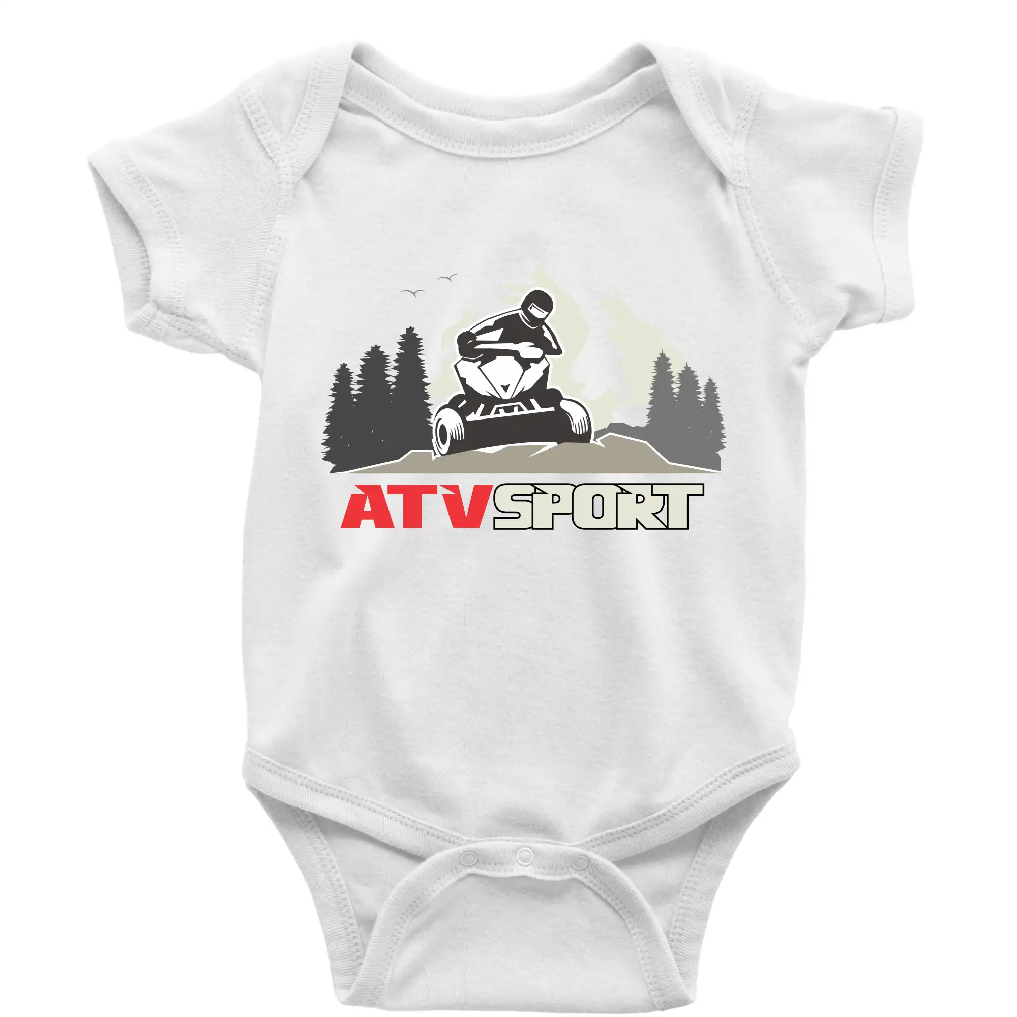 Tričko s štvorkolkou - ATV štvorkolka sport - Body dojčenské s krátkym rukávom