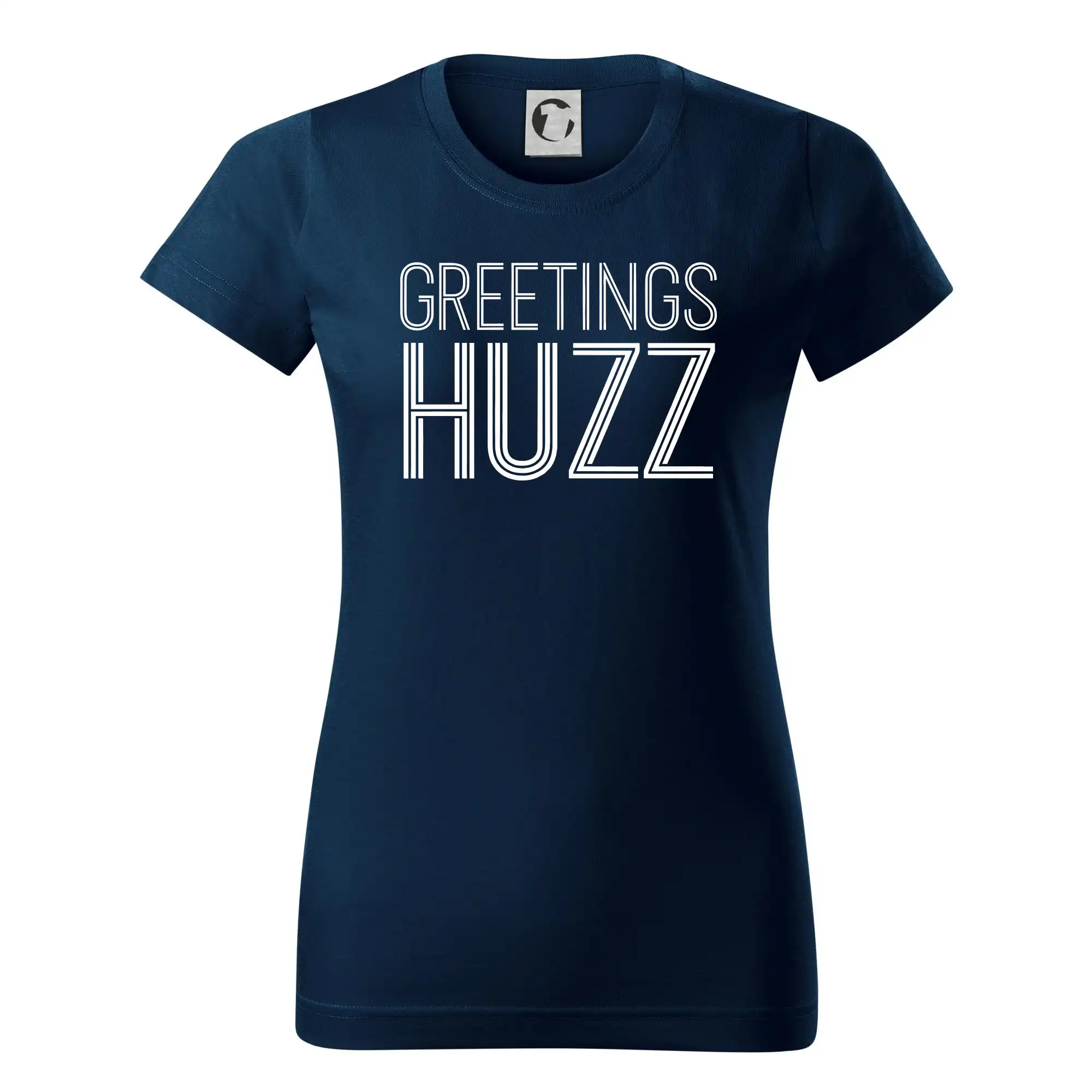 Tričká s motívmi ktoré frčia na internete - Greetings HUZZ - Dámske tričko basic - ľahko voľnejšie a dlhšie