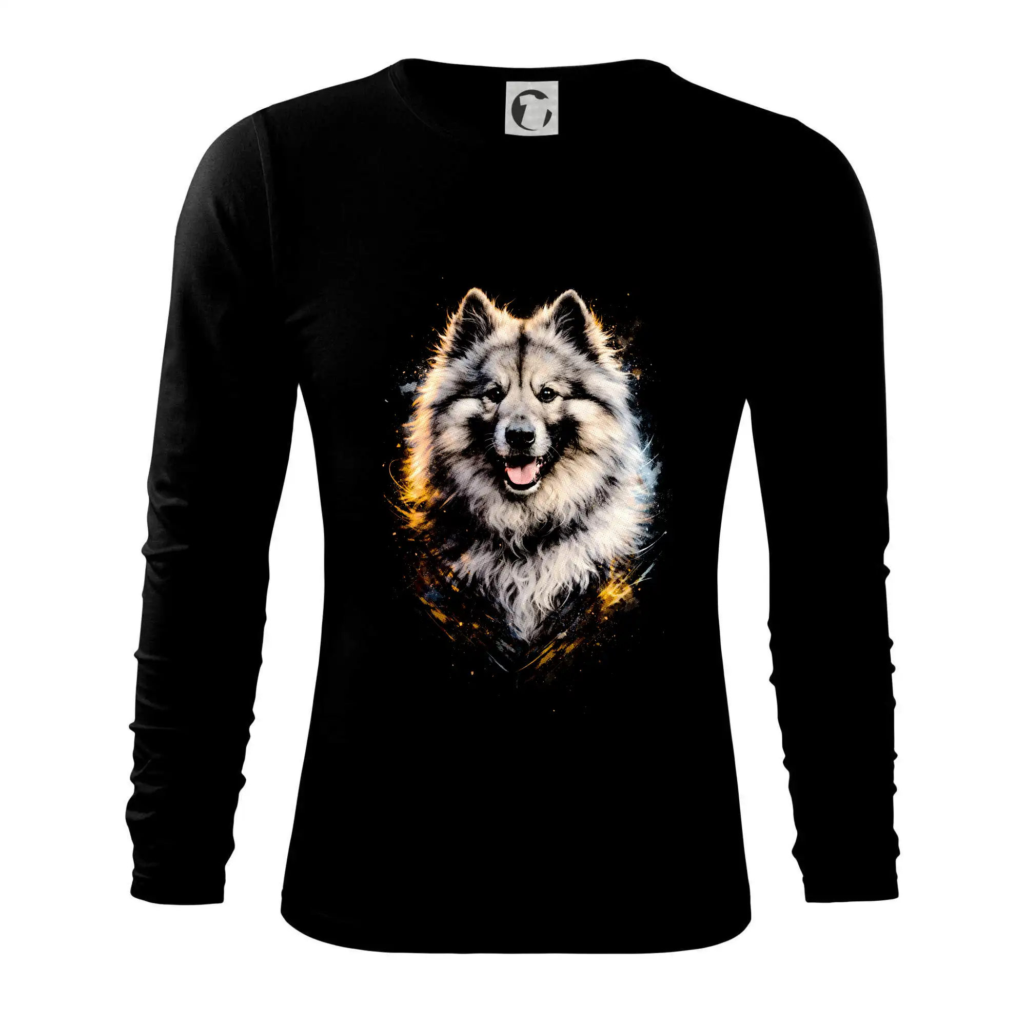 Ostatné psie plemená - Obrázok poltón vlčí špic - Tričko s dlhým rukávom FIT-T long sleeve