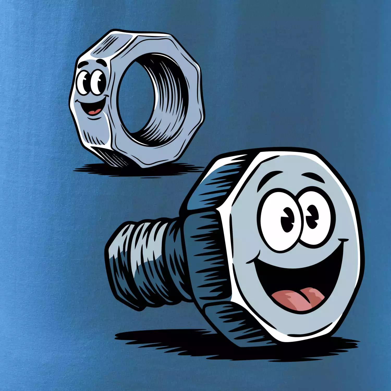 Parové triko - Šroub a matka