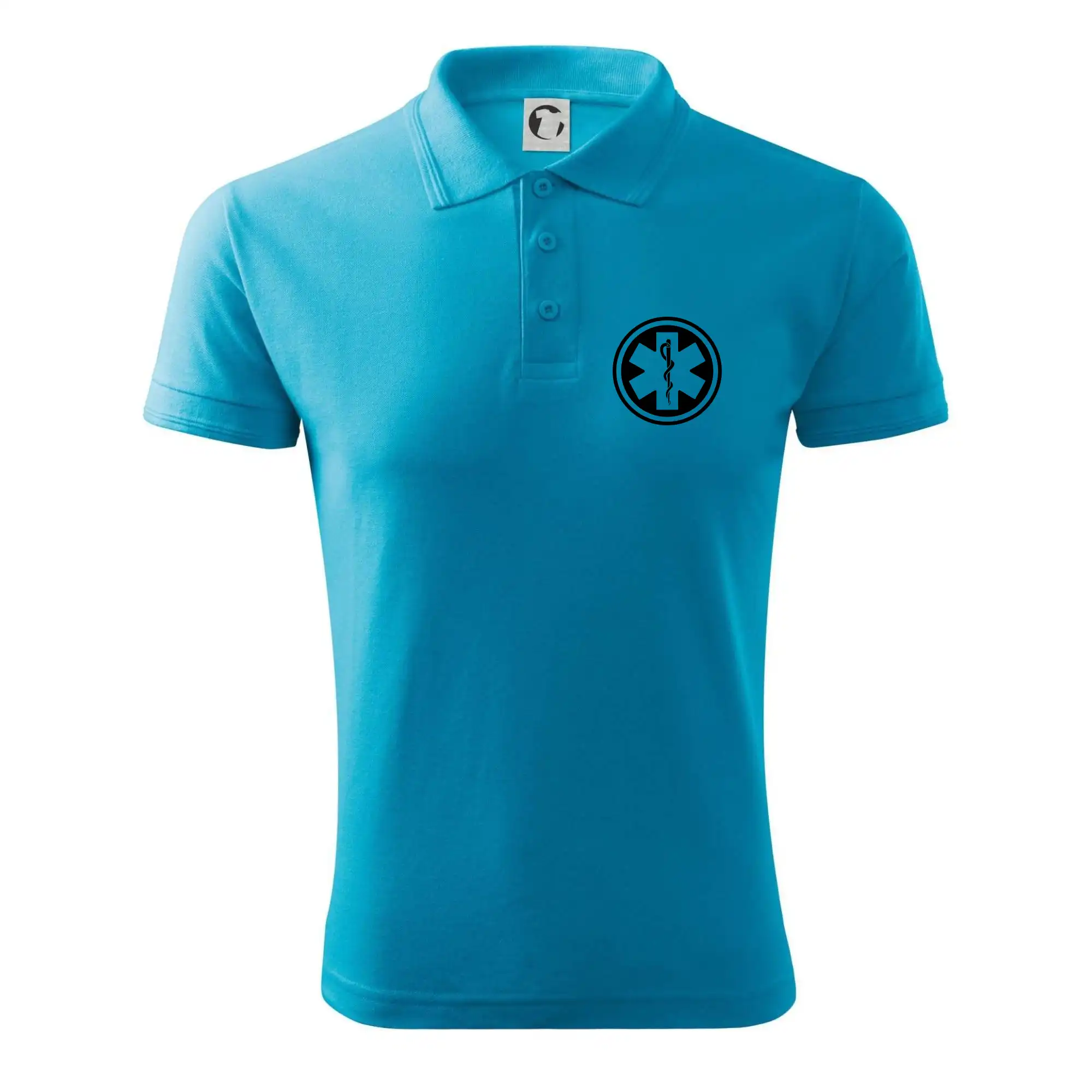 Tričká a mikiny pre záchranárov a lekárov - Kvalitné oblečenie pre zdravotníkov - Rescue logo samostatné guľaté - Polokošeľa pánska Pique Polo 203