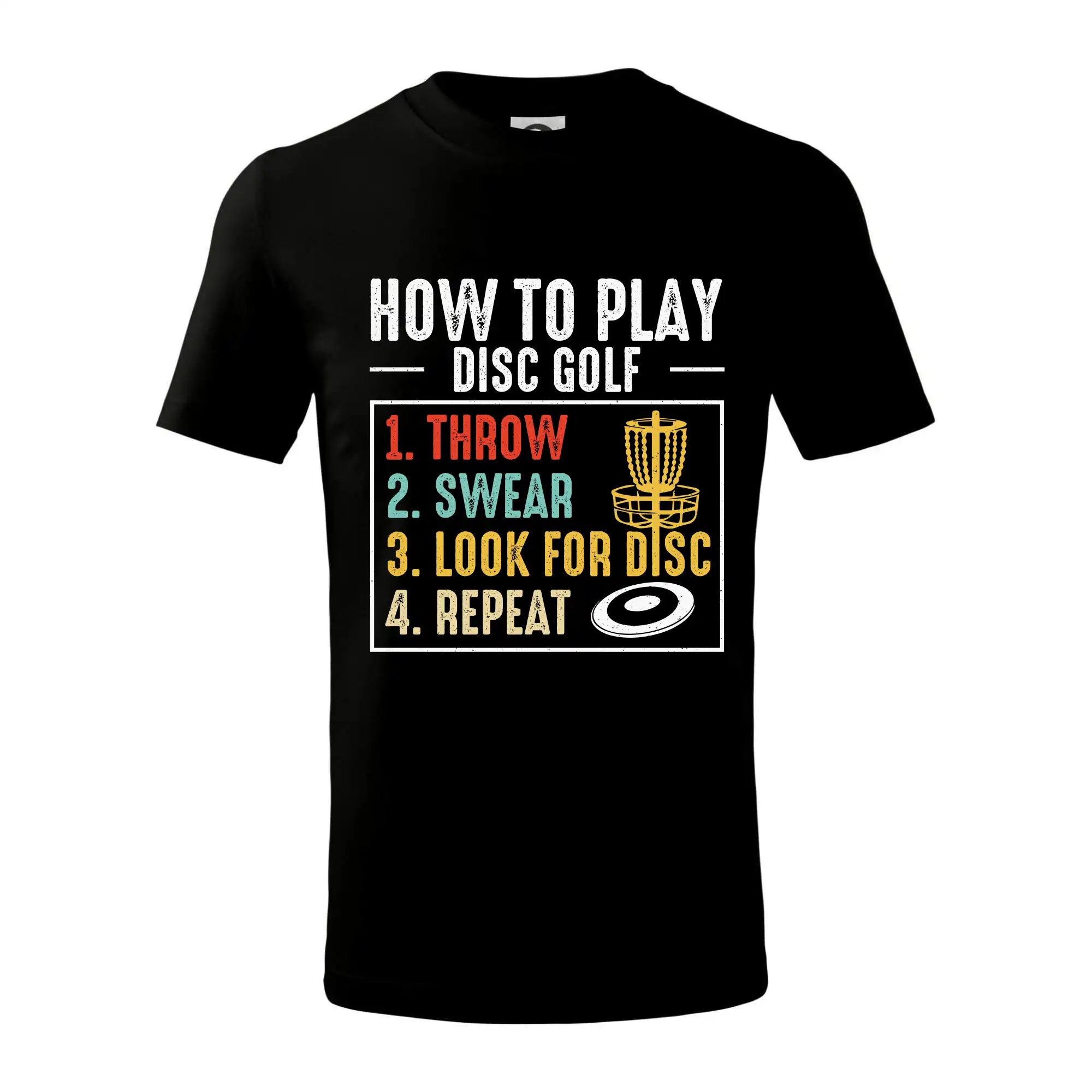 How to play disc golf - Tričko detské bavlnené