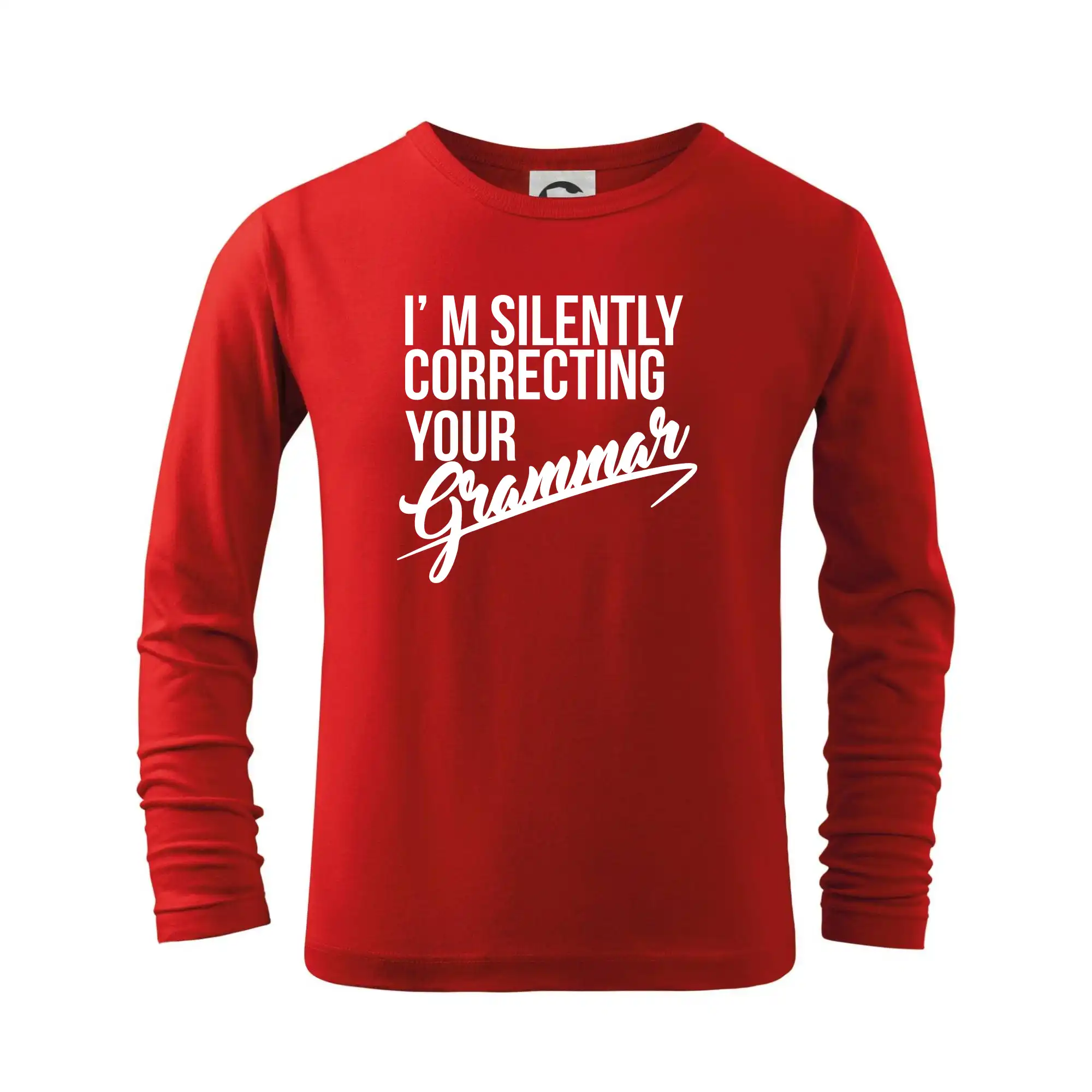 Učiteľské tričká - Correcting grammar - Tričko detské Long Sleeve