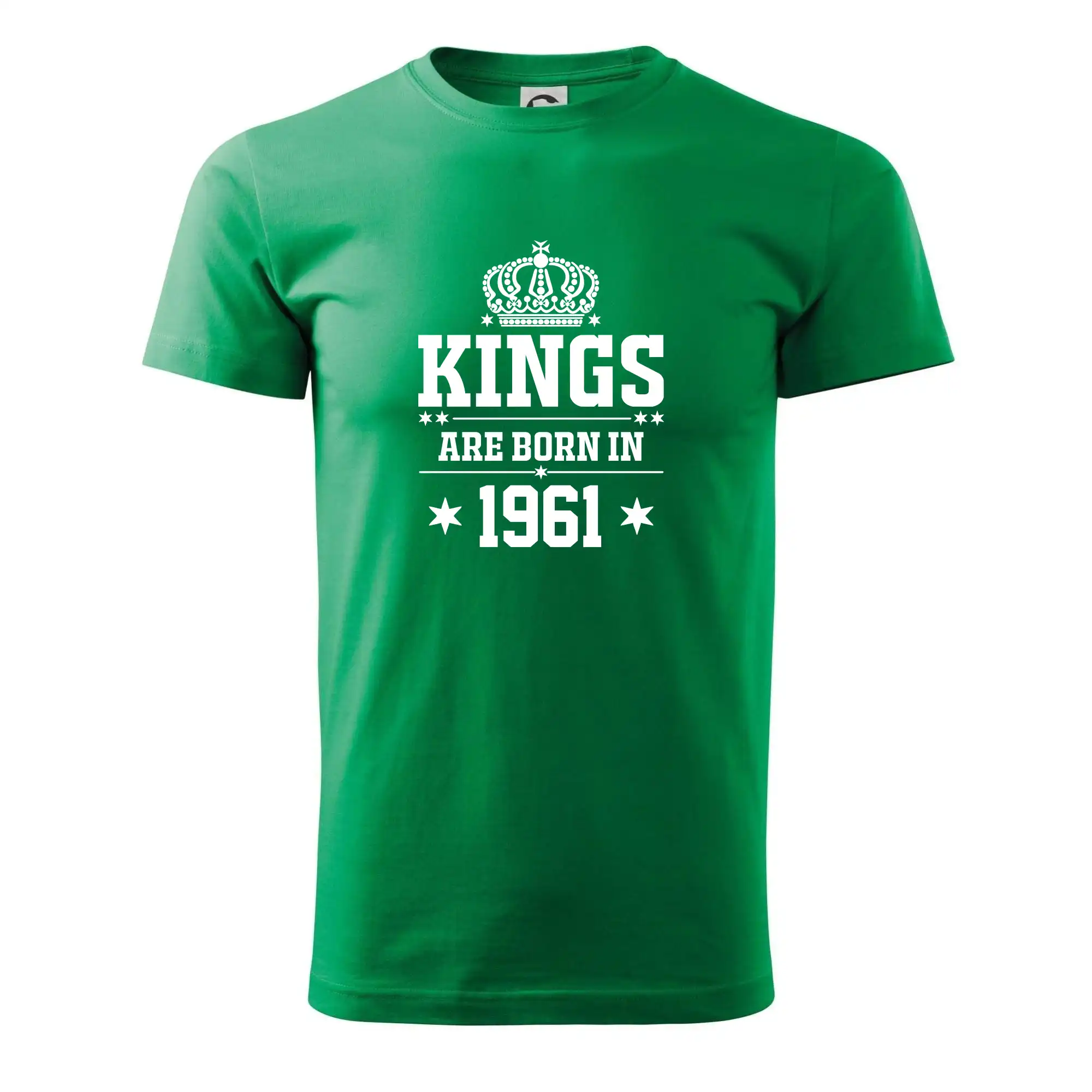 Trička s ročníkom 1961 - Kings are born in 1961 - Pánske tričko nižšej gramáže