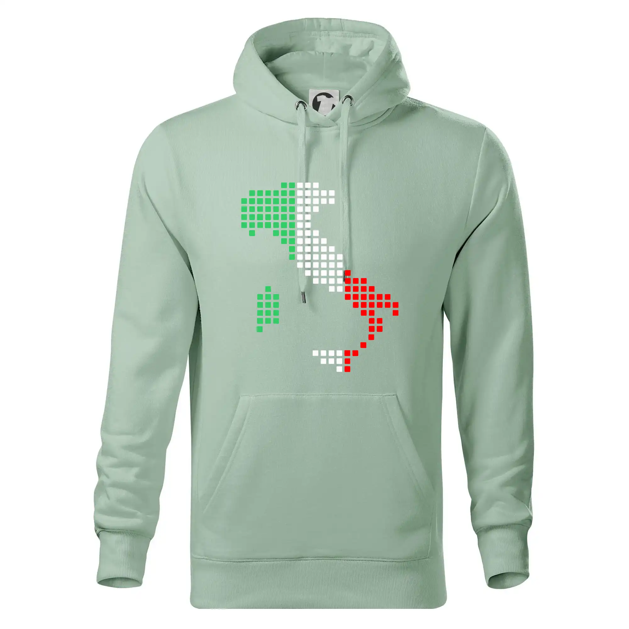 Itálie obrys vlajka