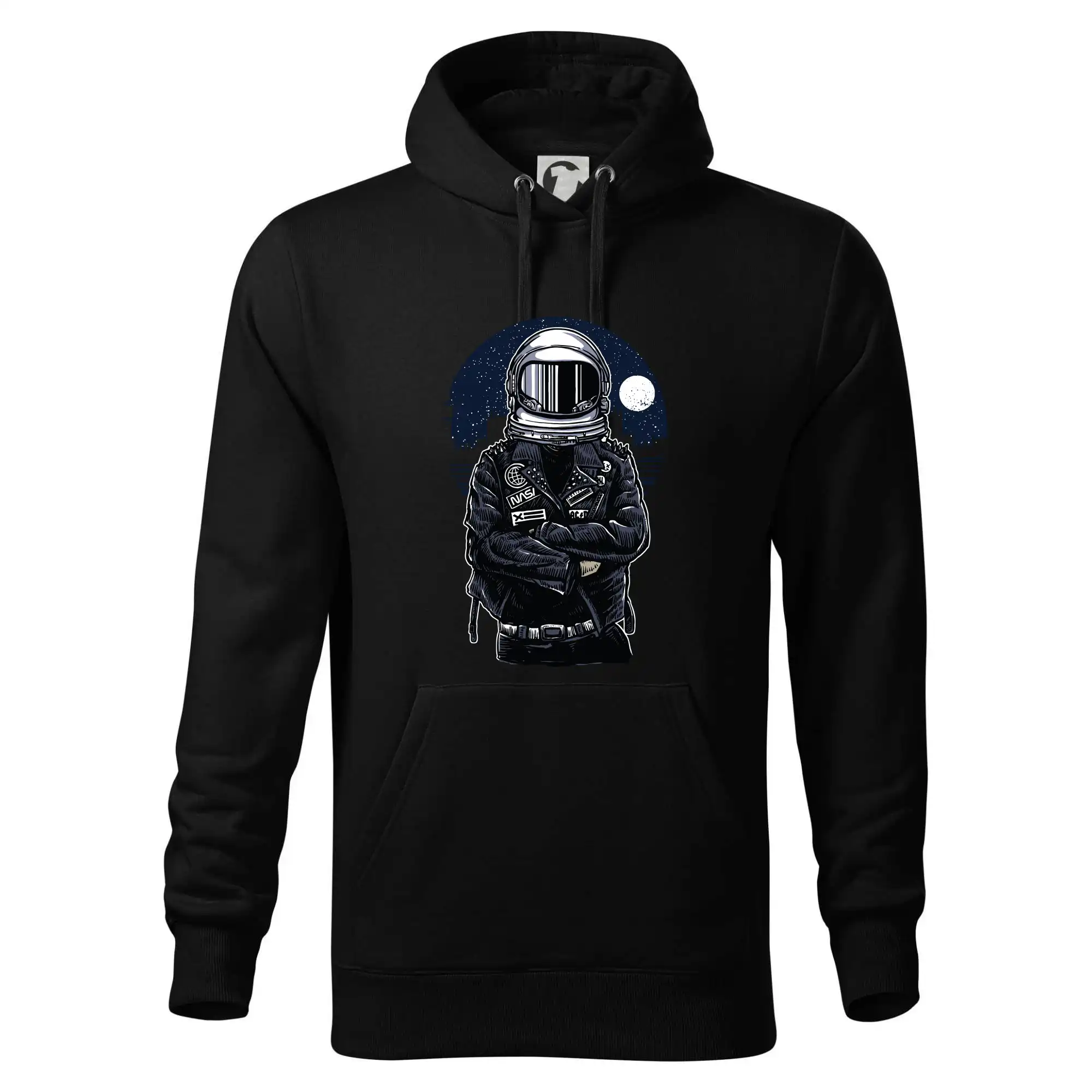 Grafické tričká - Astronaut Rebel - Mikina pánska Cape s kapucňou