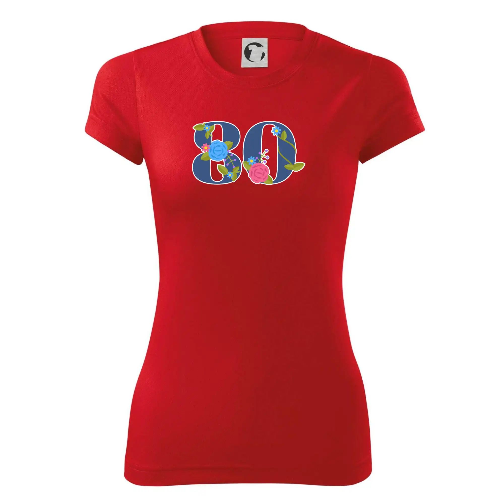Květinové číslo kreslené - 80