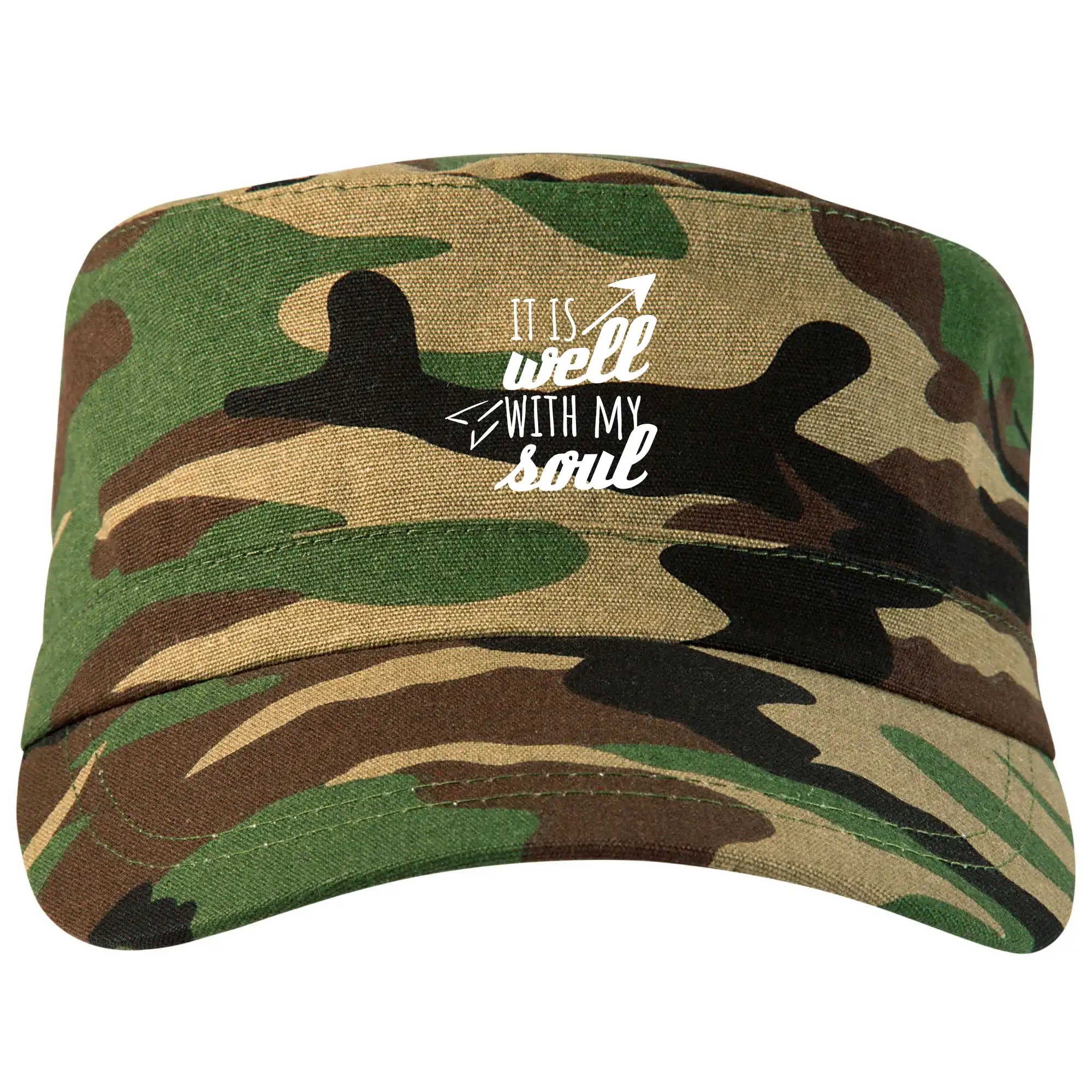 Tričká pre zamilovaných - It is well with my soul - Šiltovka CAMO