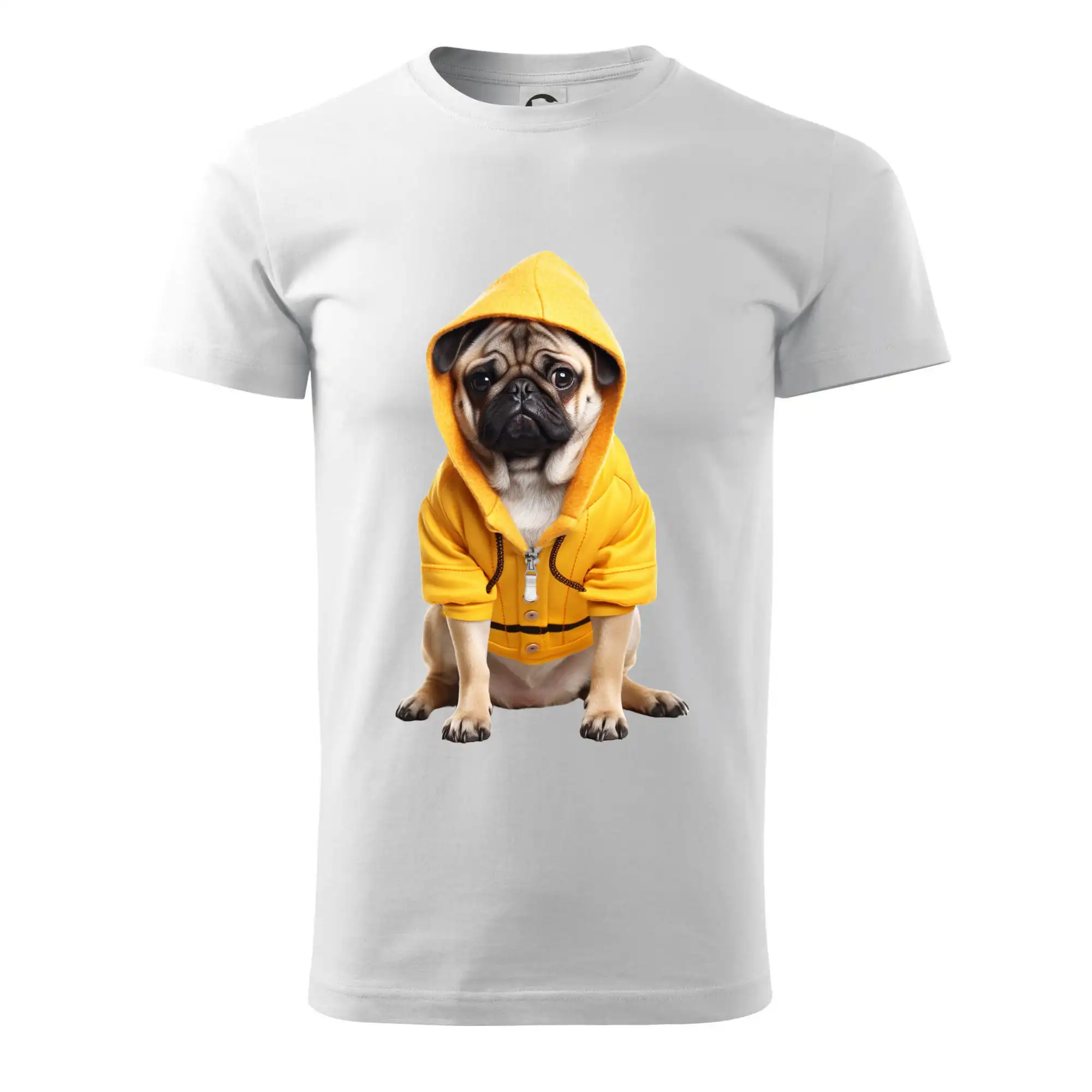 Mops v mikině