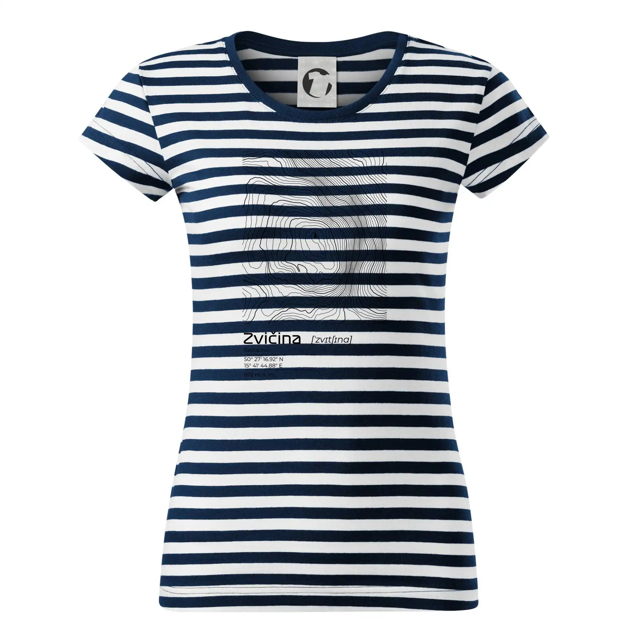 Zvičina - vrstevnice v obdélníku