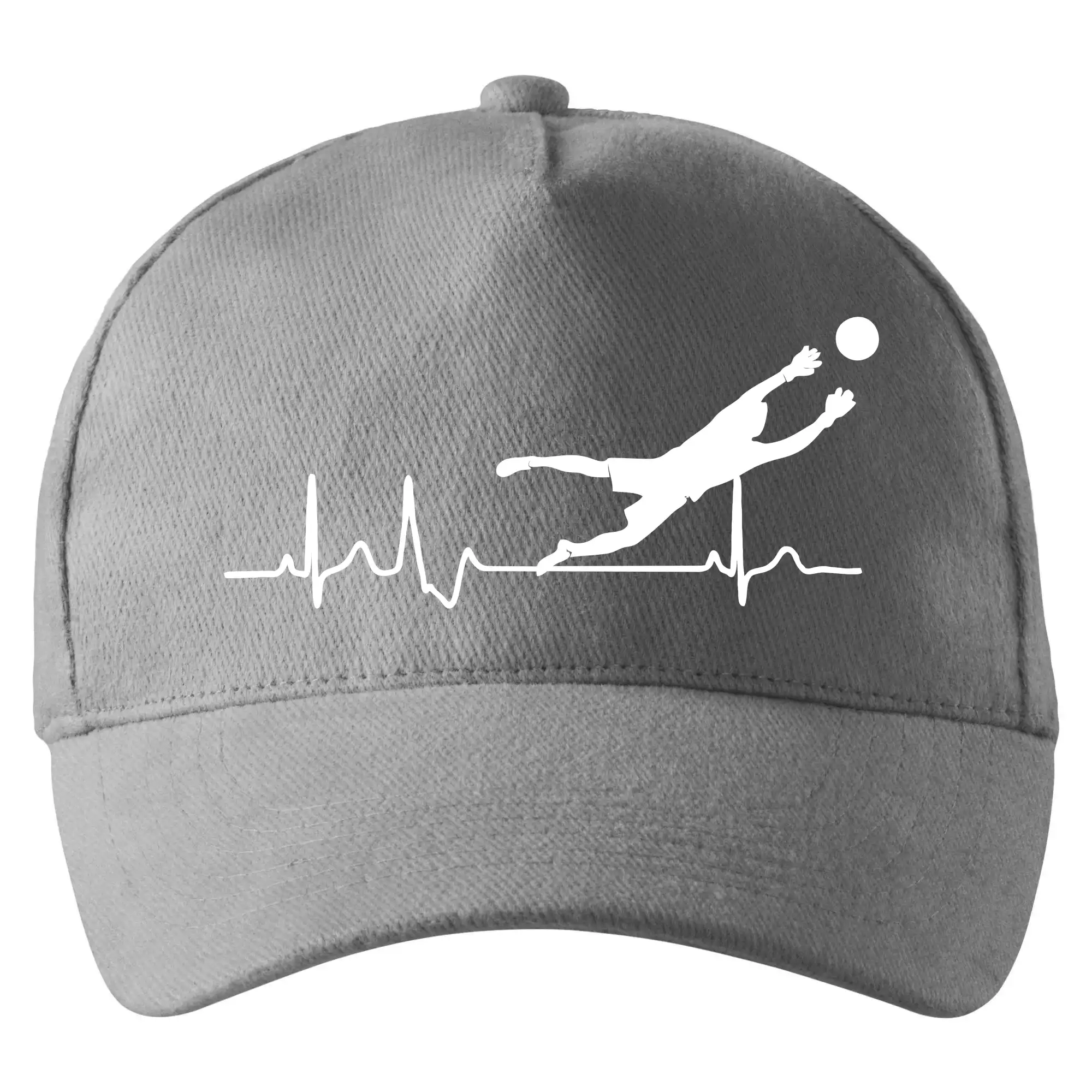 Tričká pre futbalistov - Ekg futbal brankár - Šiltovka so zahnutým šiltom a mosaznou sponou