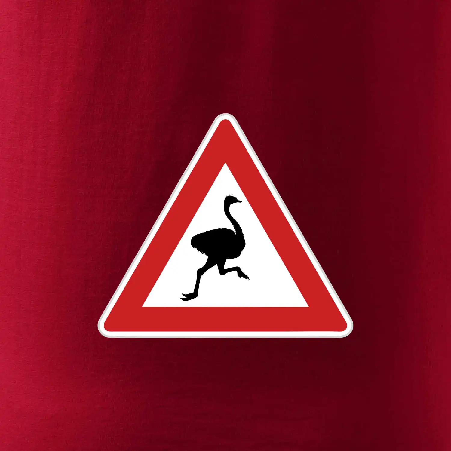 Dopravní značka - Pozor pštros