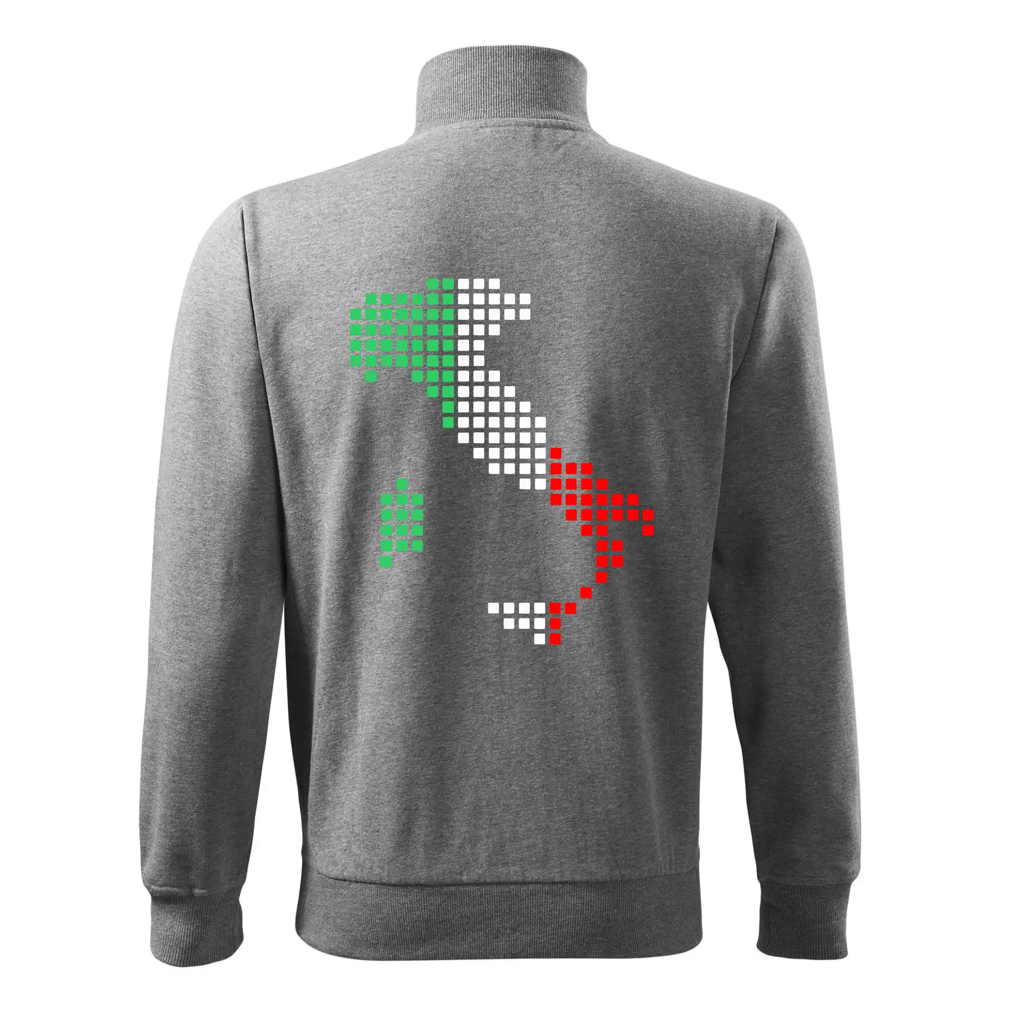 Itálie obrys vlajka