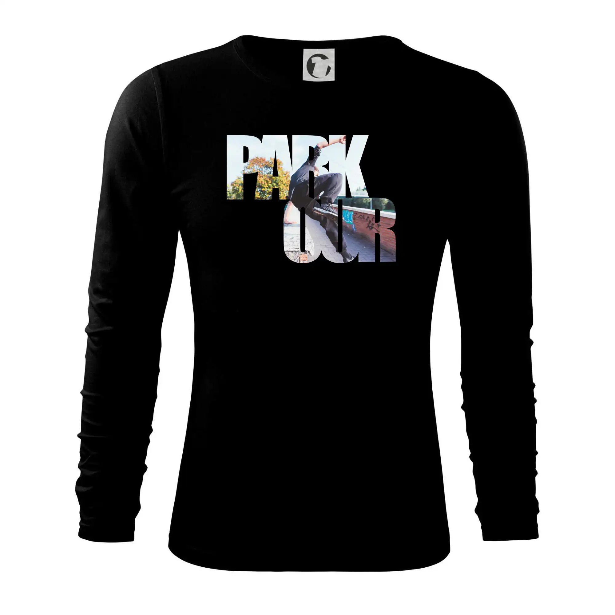 Parkour nápis ve městě