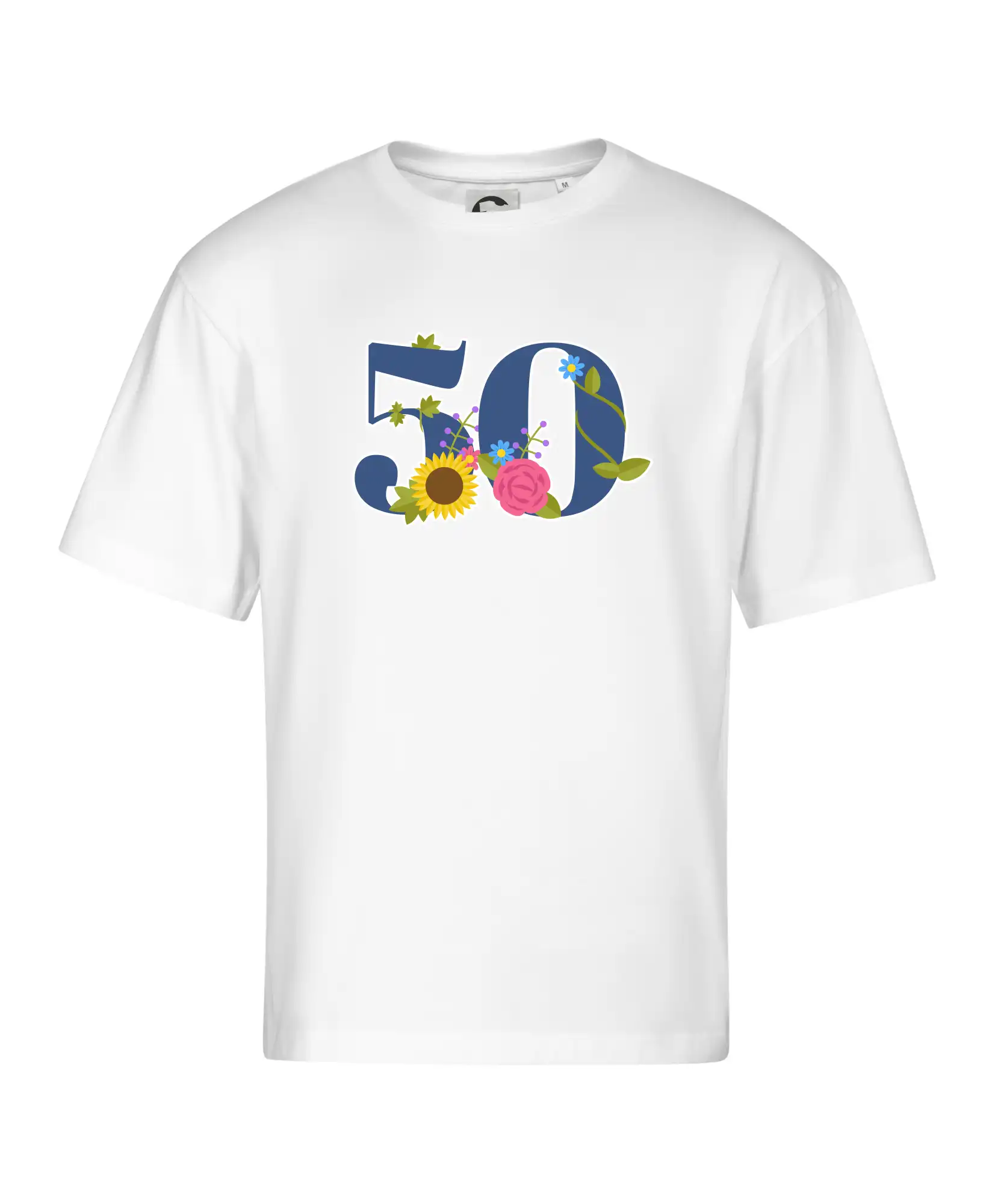 Květinové číslo kreslené - 50