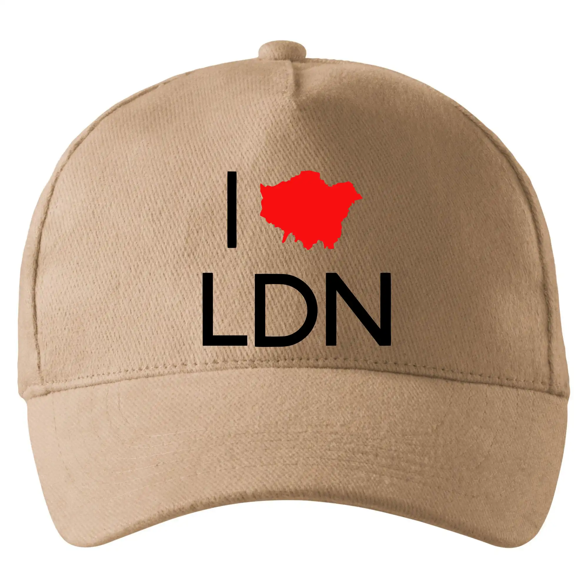Tričká Anglicko - I Love LDN - Šiltovka so zahnutým šiltom a mosaznou sponou