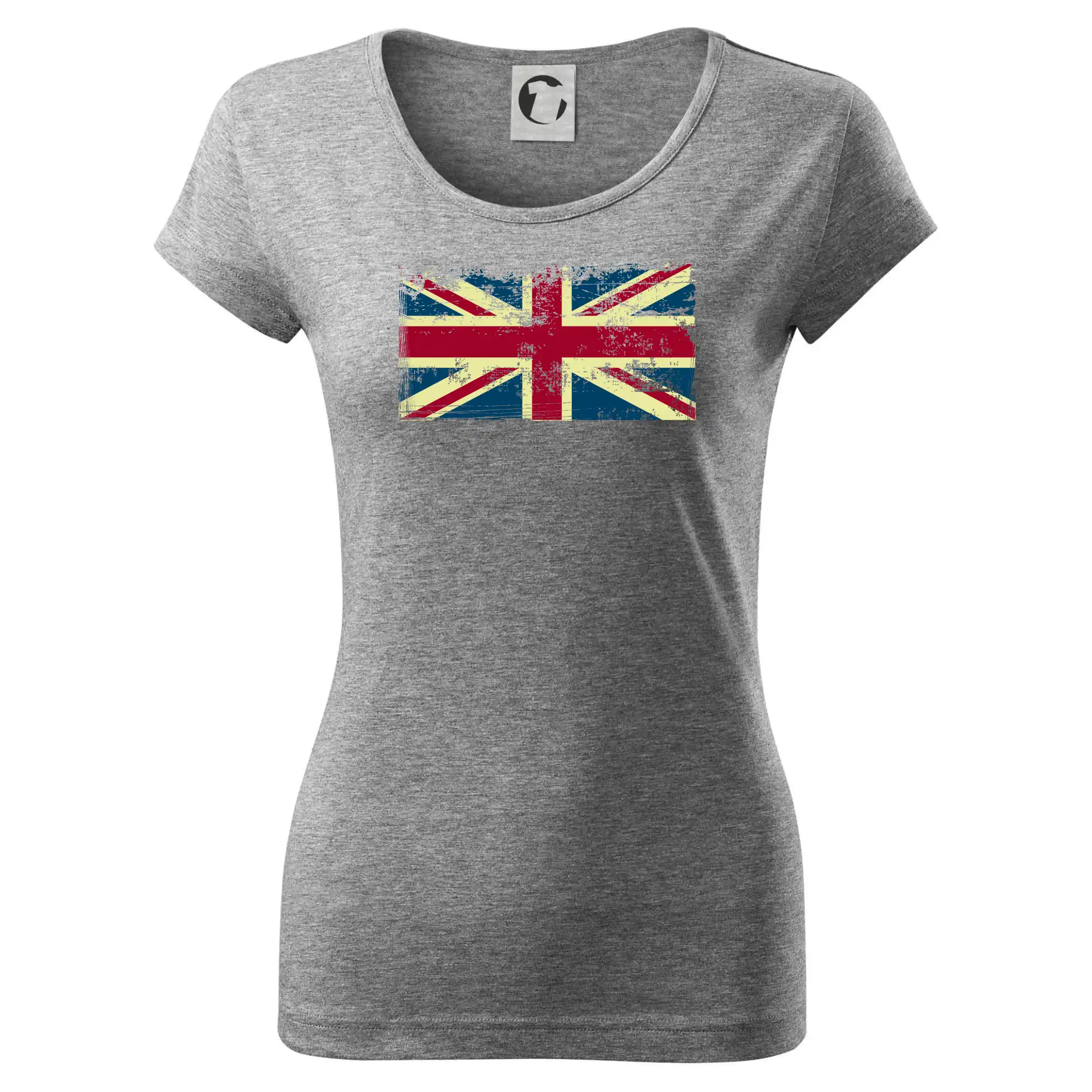Tričká Anglicko - Britská vlajka stará - Dámske tričko Pure