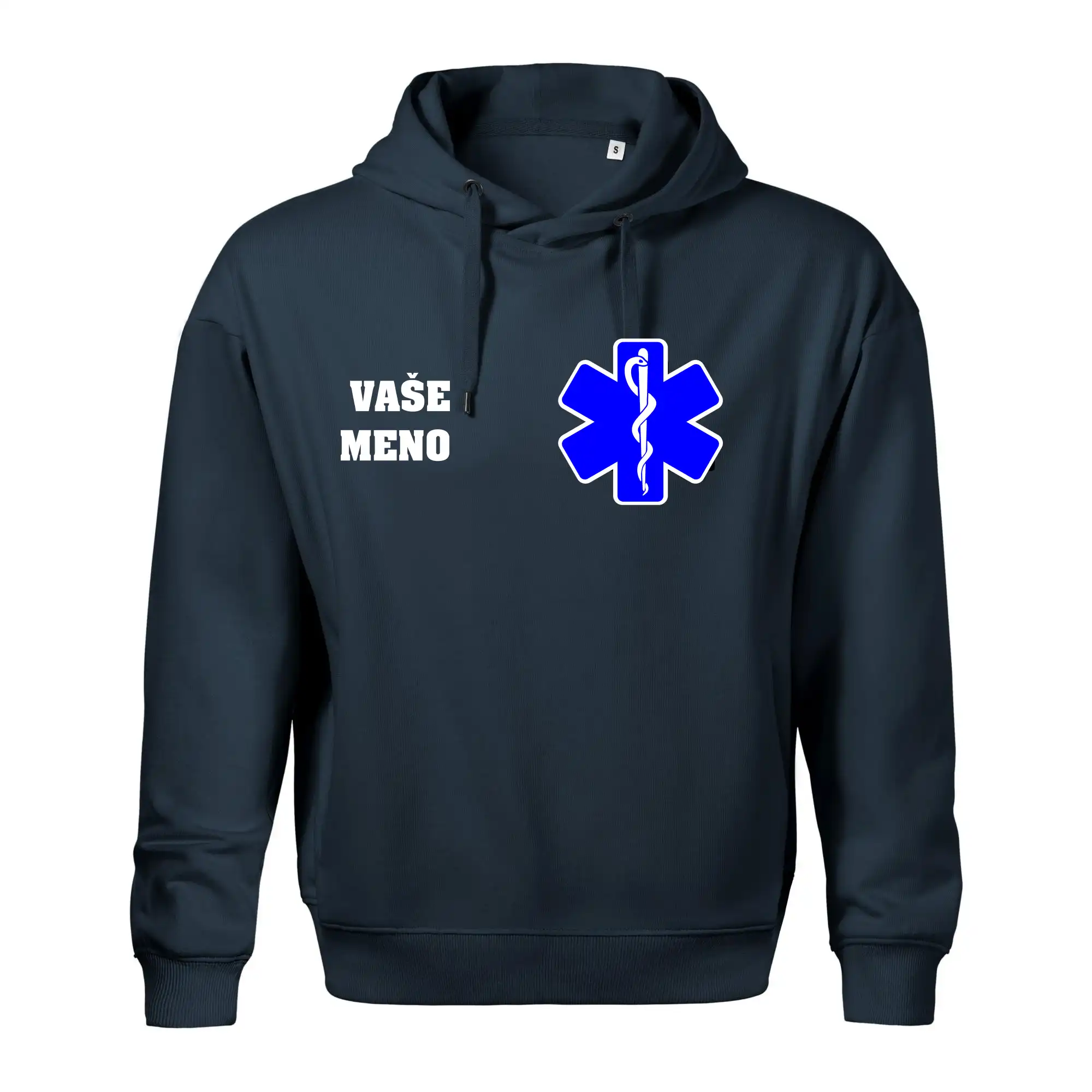 Originálne tričká pre hasičov - Rescue - Vaše meno - Oversized mikina pánska Moon - kratšia + širšia