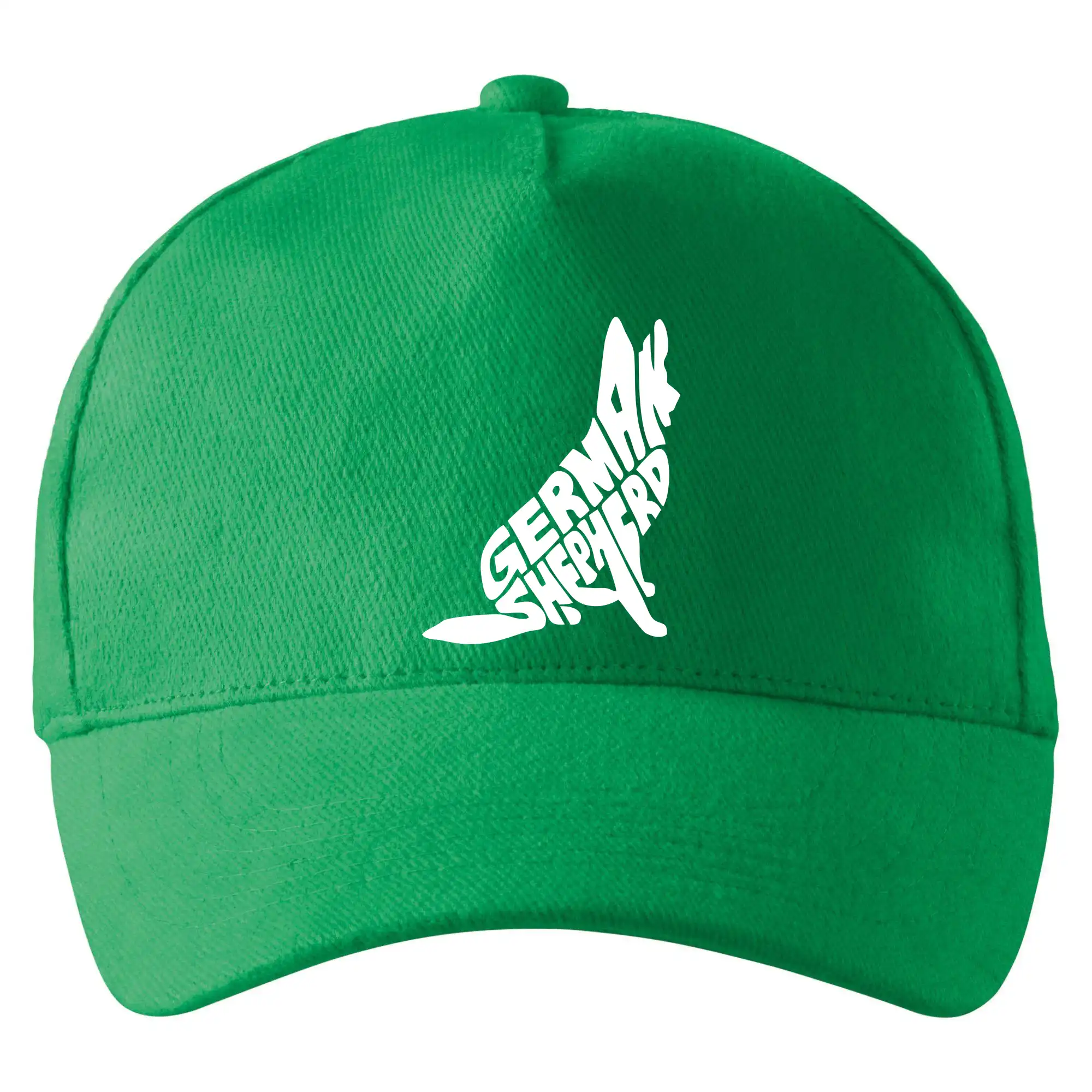 Nemecký ovčiak - Nemecký ovčiak sediaci napis - Šiltovka so zahnutým šiltom a mosaznou sponou