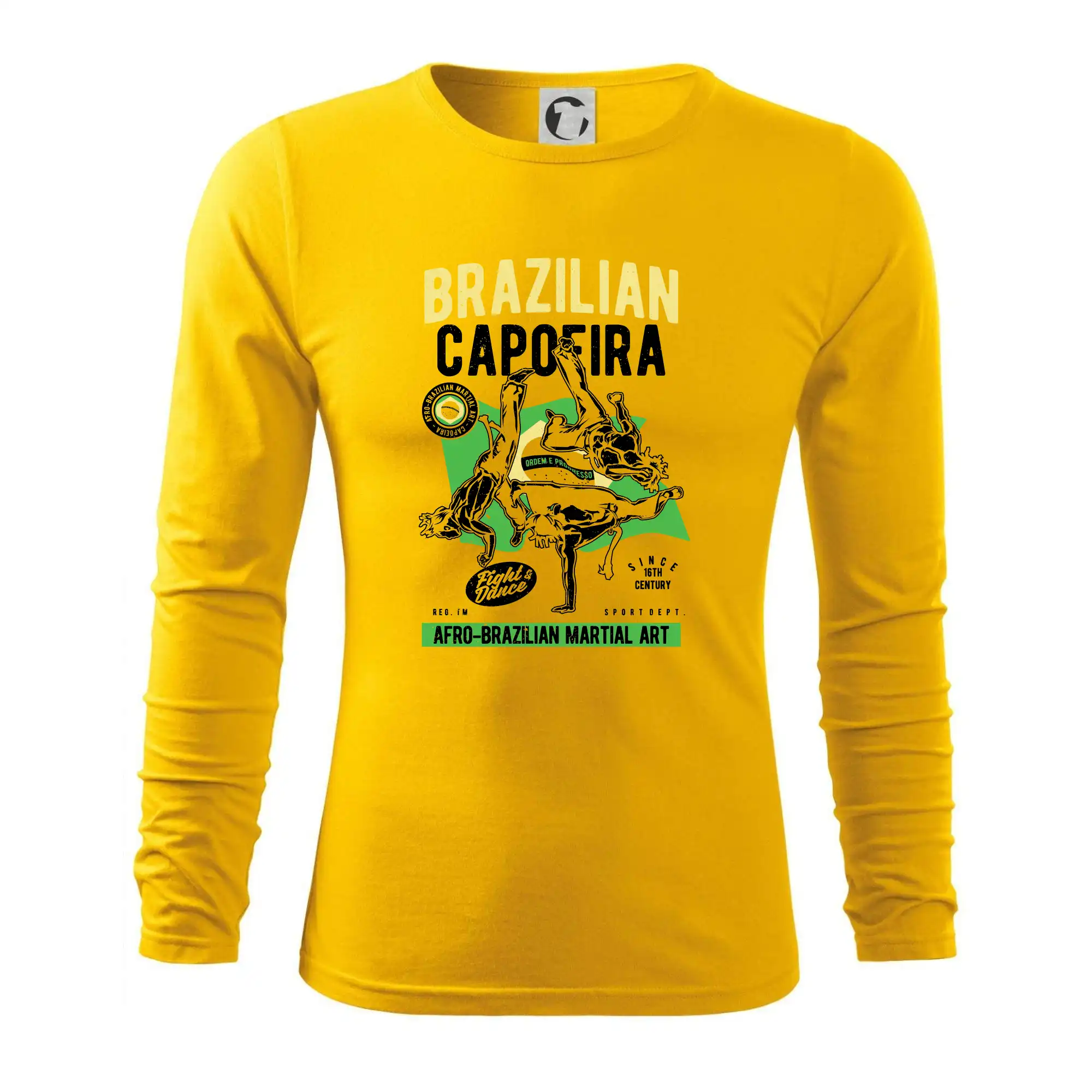 Tričká Capoeira - Brazilian Capoeira - Tričko s dlhým rukávom FIT-T long sleeve