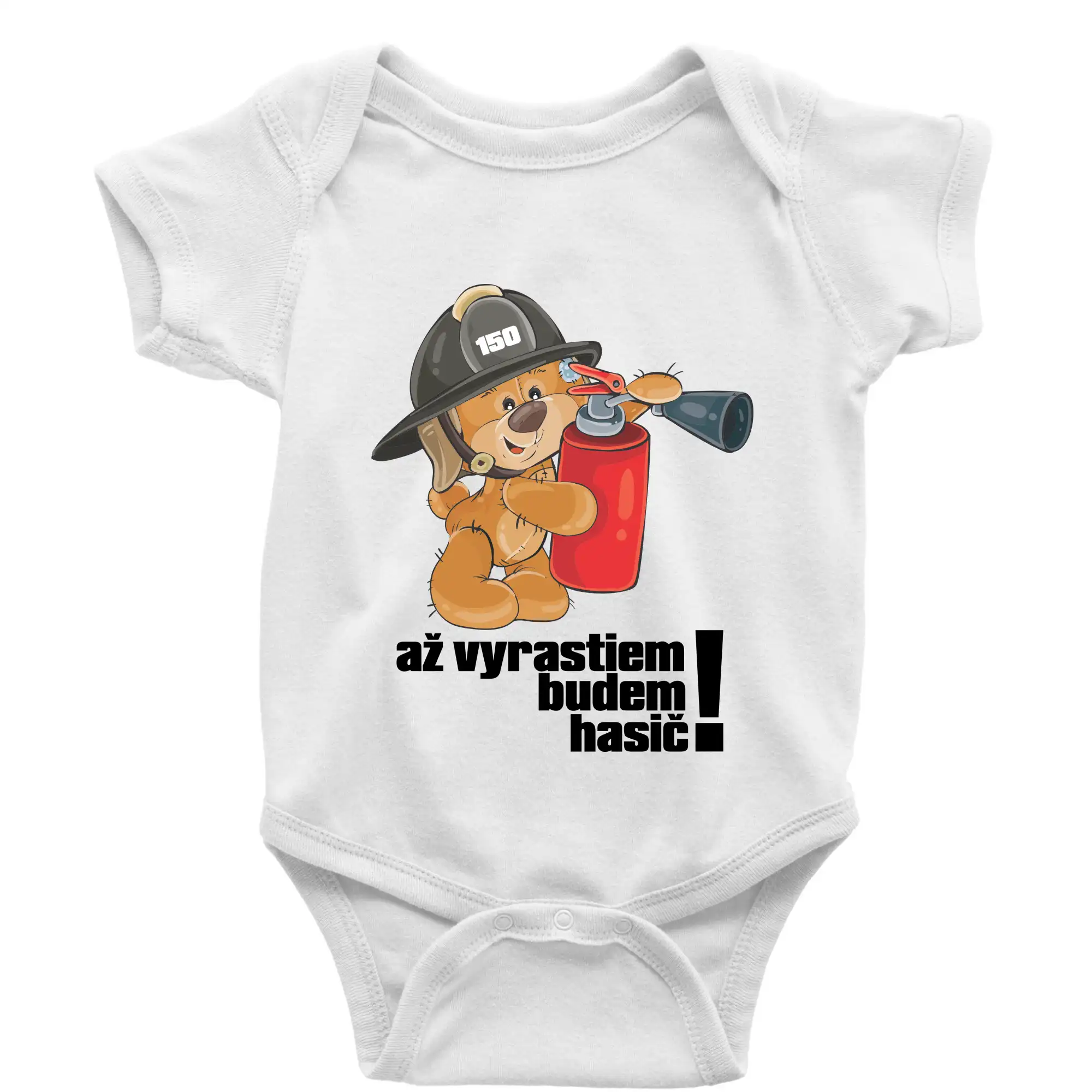 Až vyrastiem budem hasič - Body dojčenské s krátkym rukávom