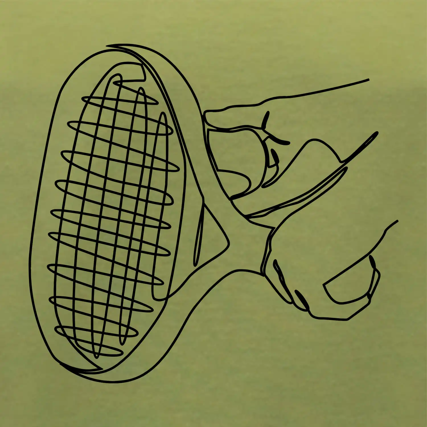 Tenisová raketa jedným ťahom