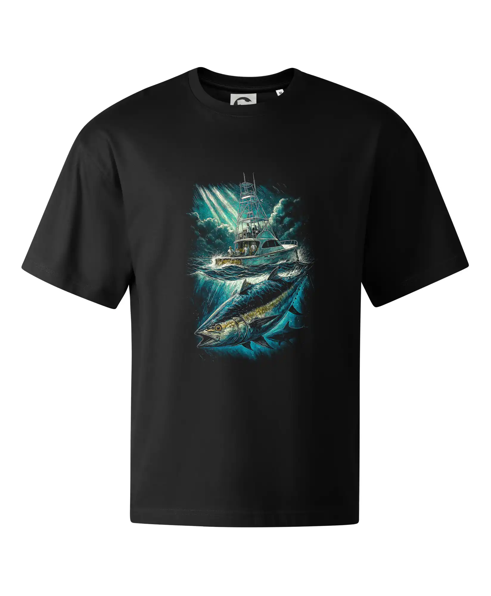 Tričká pre rybárov s potlačou - Obrázok Oceánsky rybolov - Stage unisex - OVERSIZE