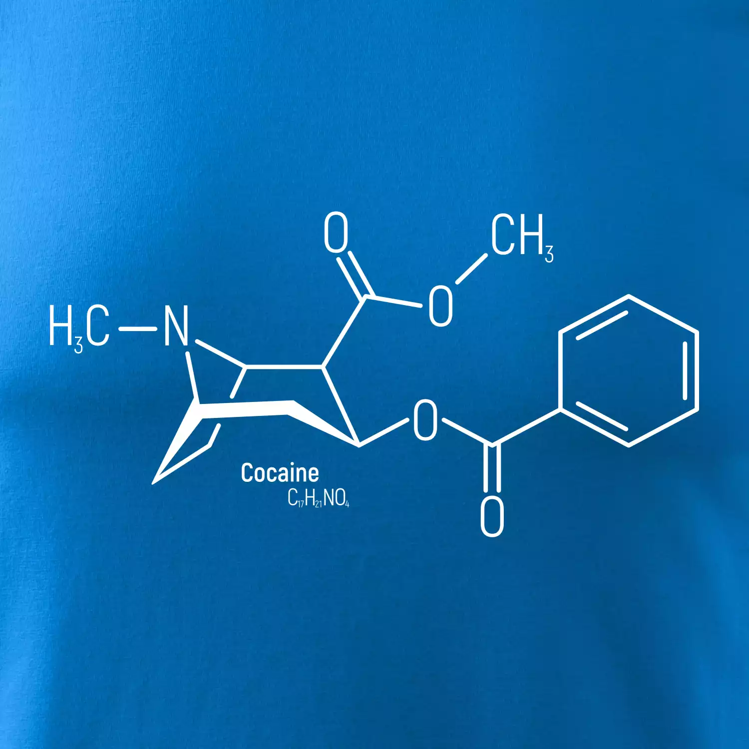 Molekulární struktura Cocaine Kokain