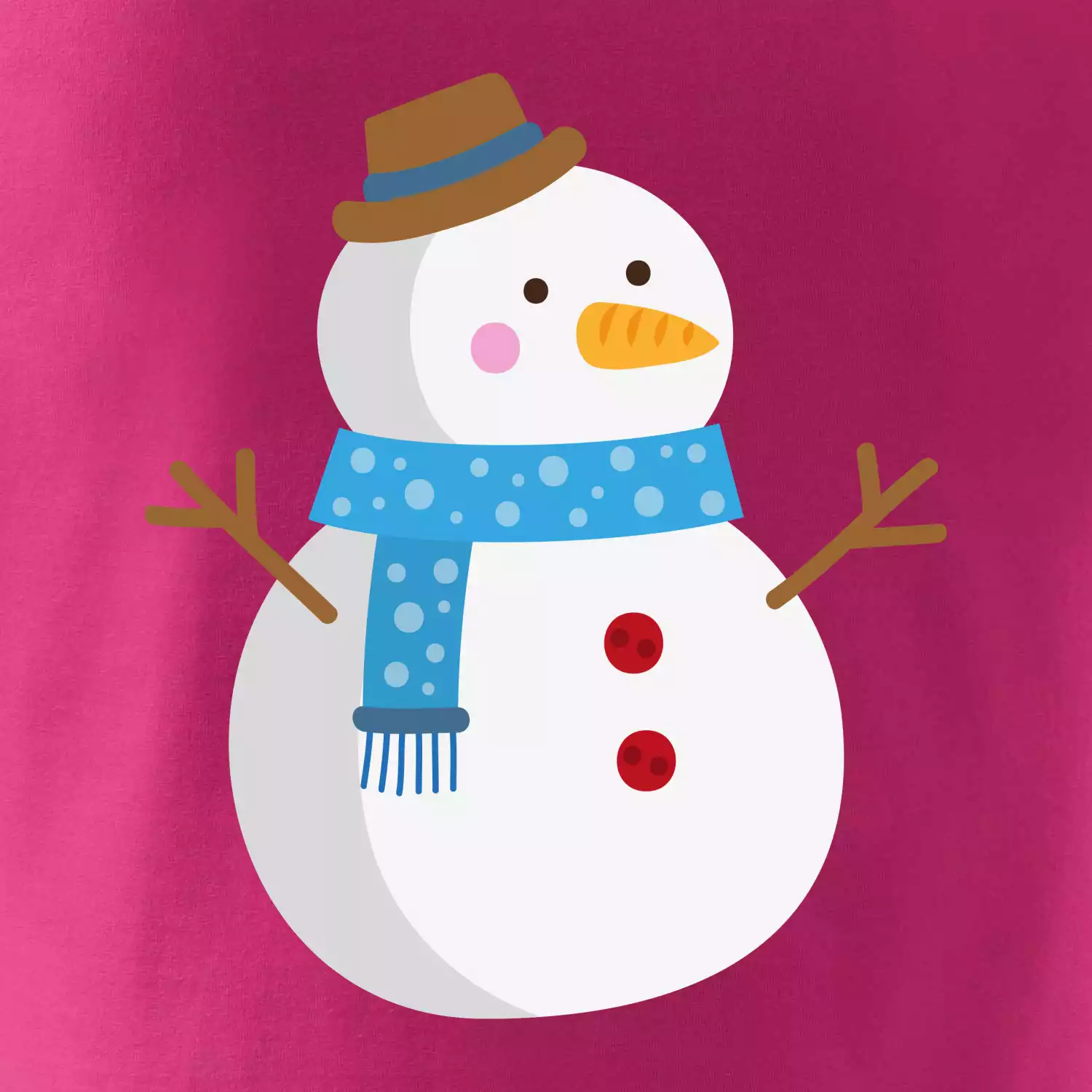 Sněhulák se šálou