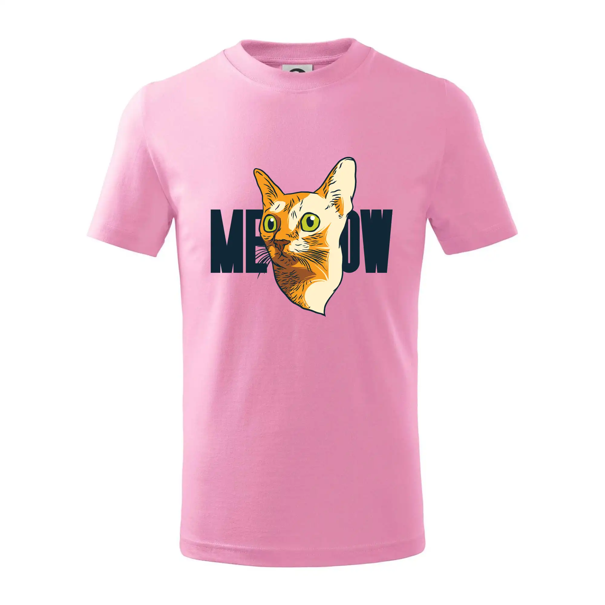 Vtipná tričká s mačkou - Mačka meow - Tričko detské bavlnené