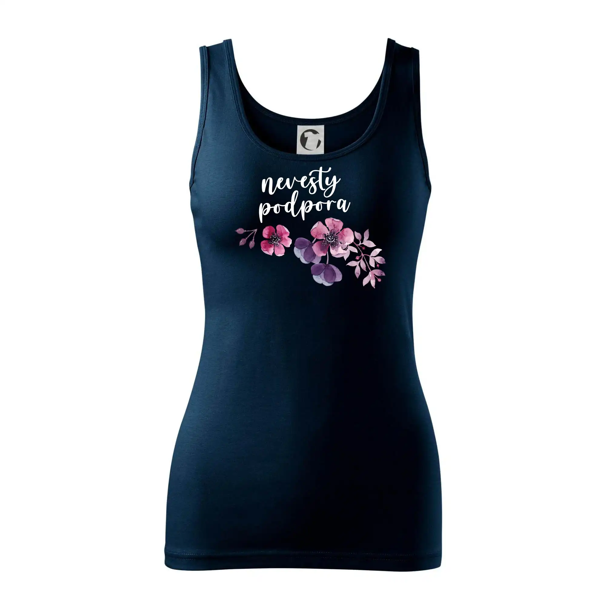 Tričká na rozlúčku so slobodou - Nevesty podpora kvety ružové - Dámske tielko