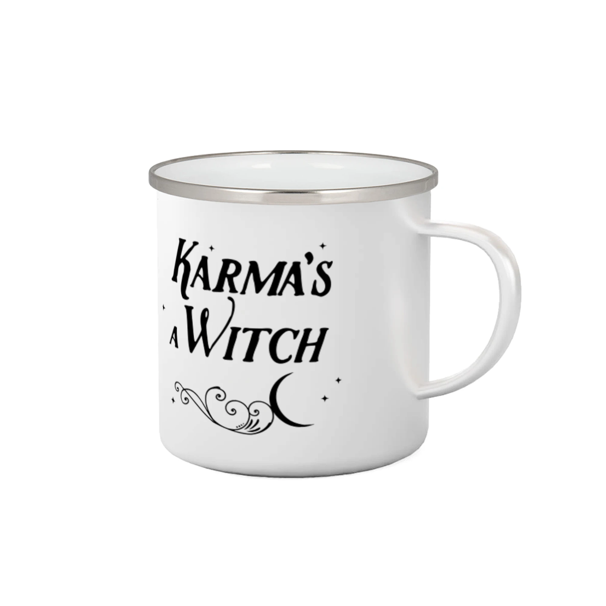 Grafické tričká - Karma's a Witch - nápis - Plecháčik