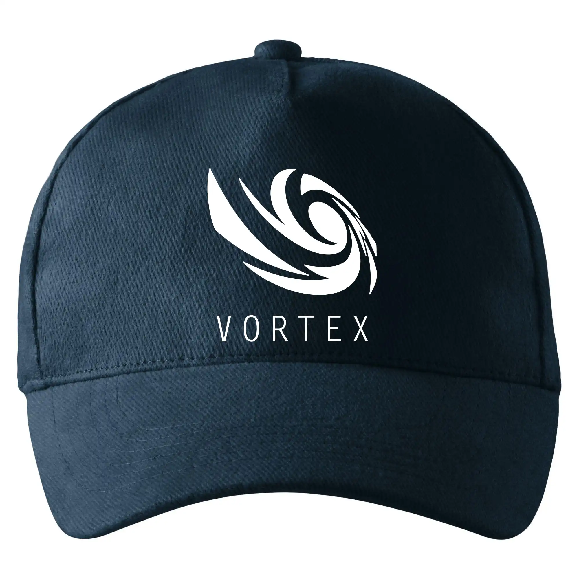 Tričká, mikiny a šiltovky pre Youtubery - Vortex logo jednofarebné - Šiltovka so zahnutým šiltom a mosaznou sponou