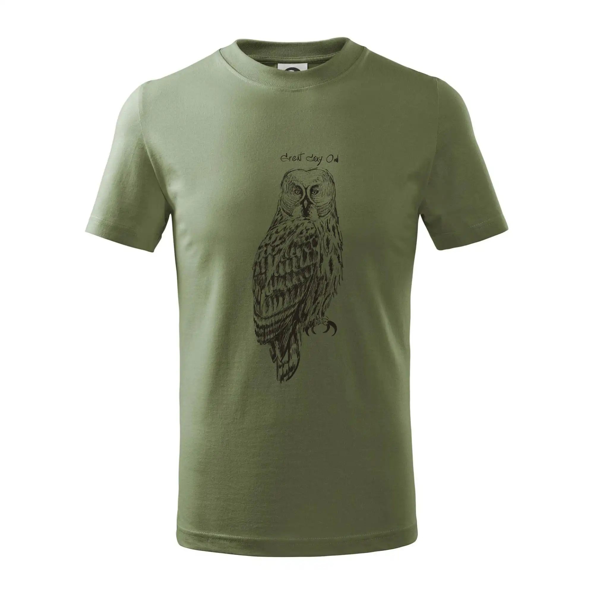 Tričká so zvieratami - Sova bradatá Barred owl - Tričko detské bavlnené