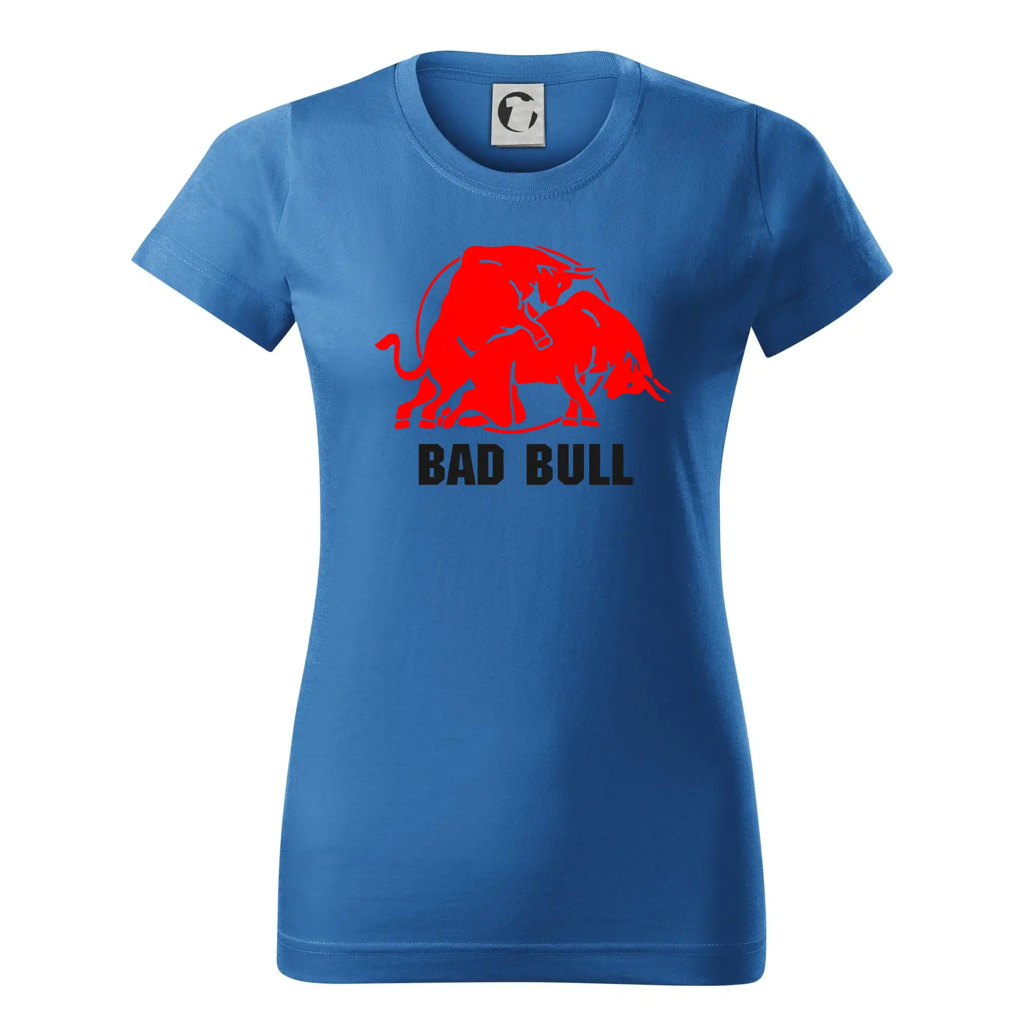 Tričká na párty - Bad Bull - Dámske tričko basic - ľahko voľnejšie a dlhšie