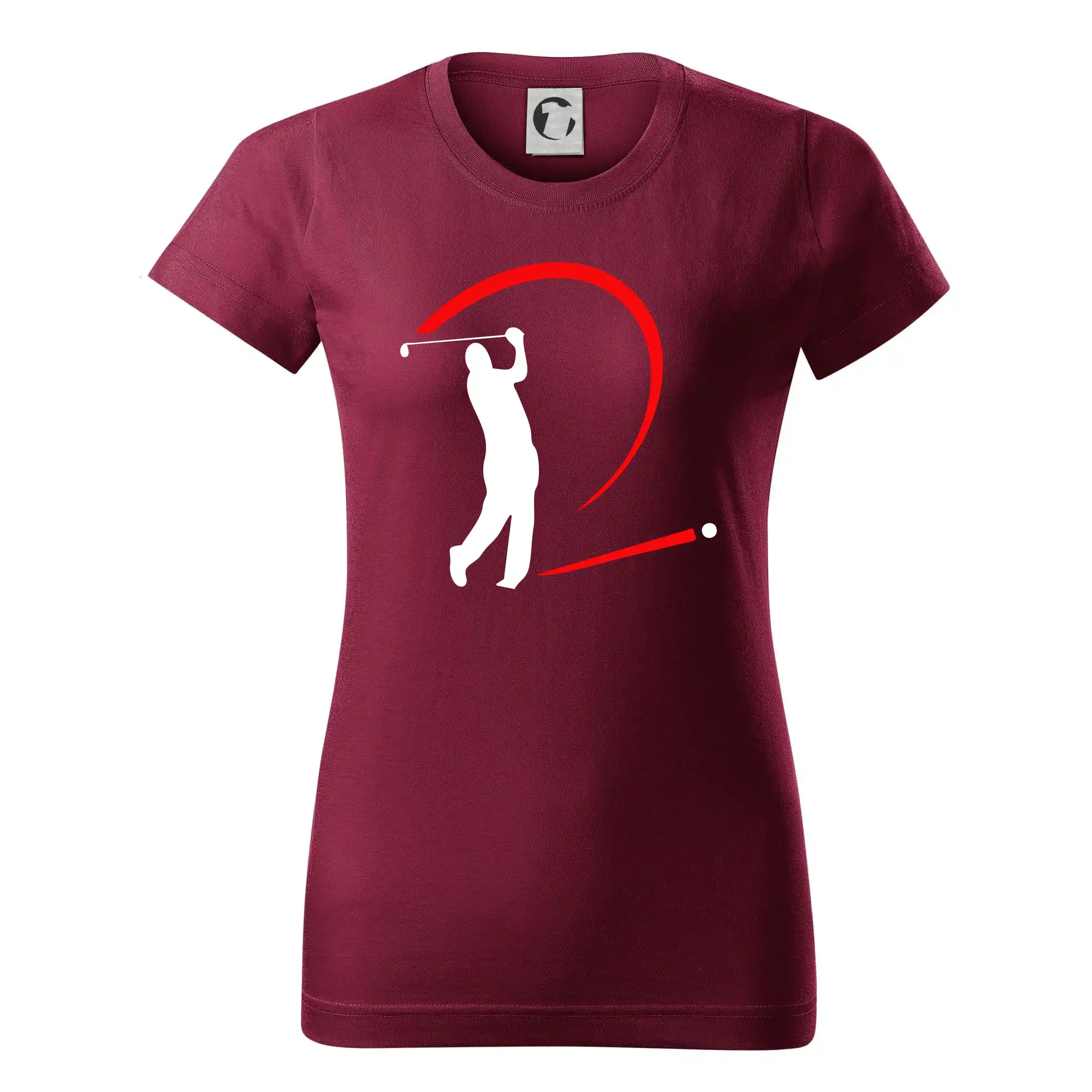 Tričká na golf - Golfistov odpal - Dámske tričko basic - ľahko voľnejšie a dlhšie