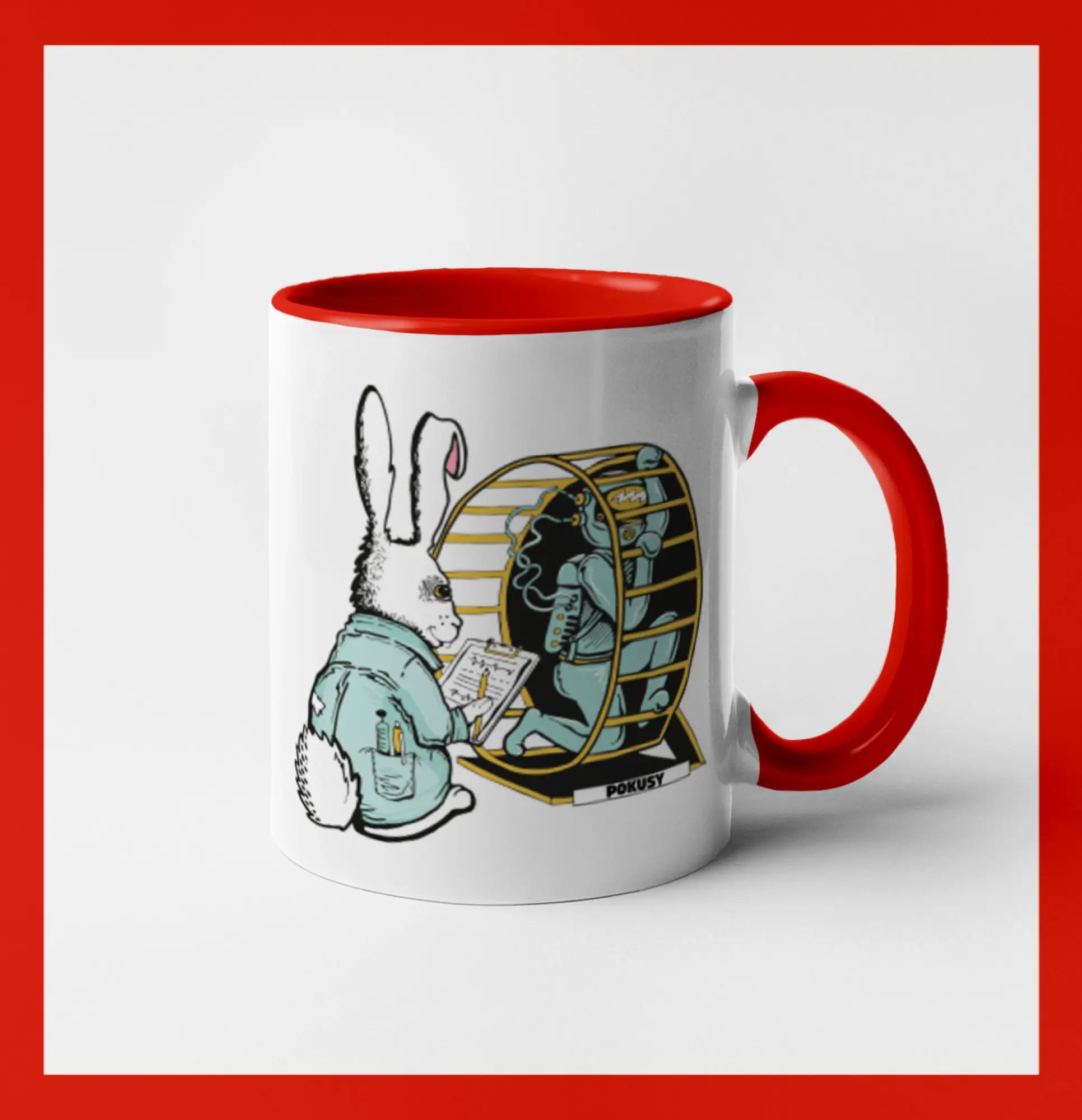 Tričká so zvieratami - Pokusy na ľuďoch (Pecka Design) - Hrnček 