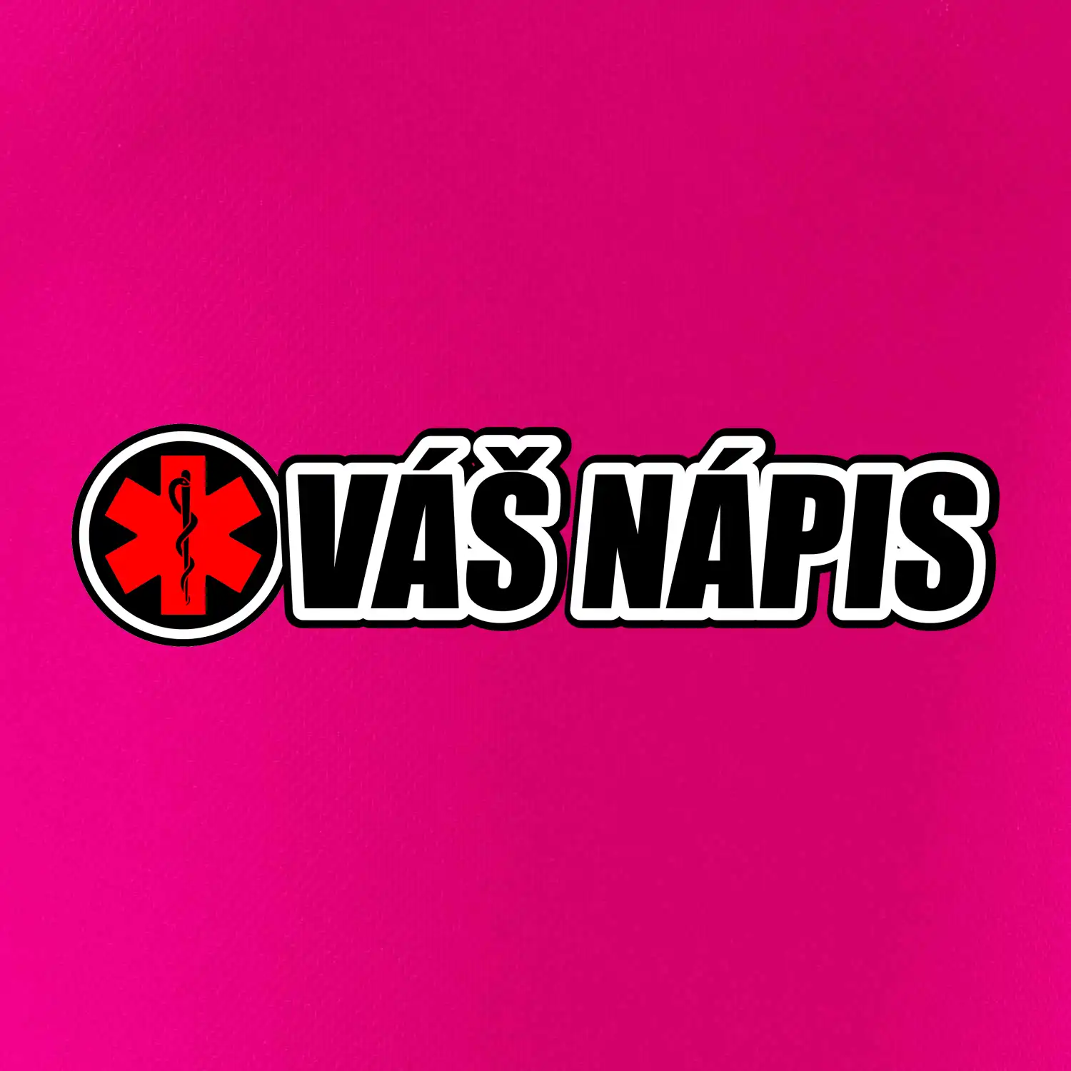 Kulatý kříž - tvůj nápis