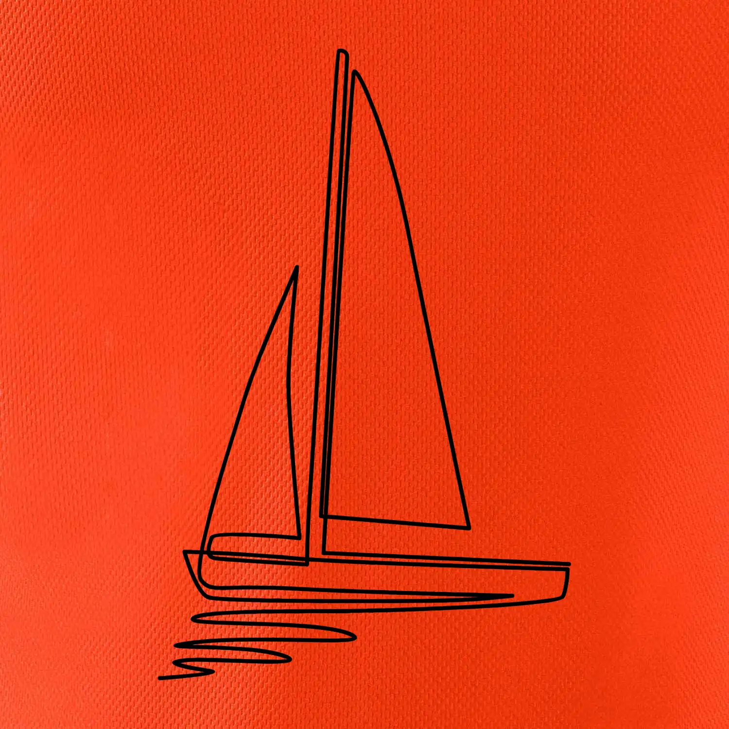 Plachetnice jedním tahem