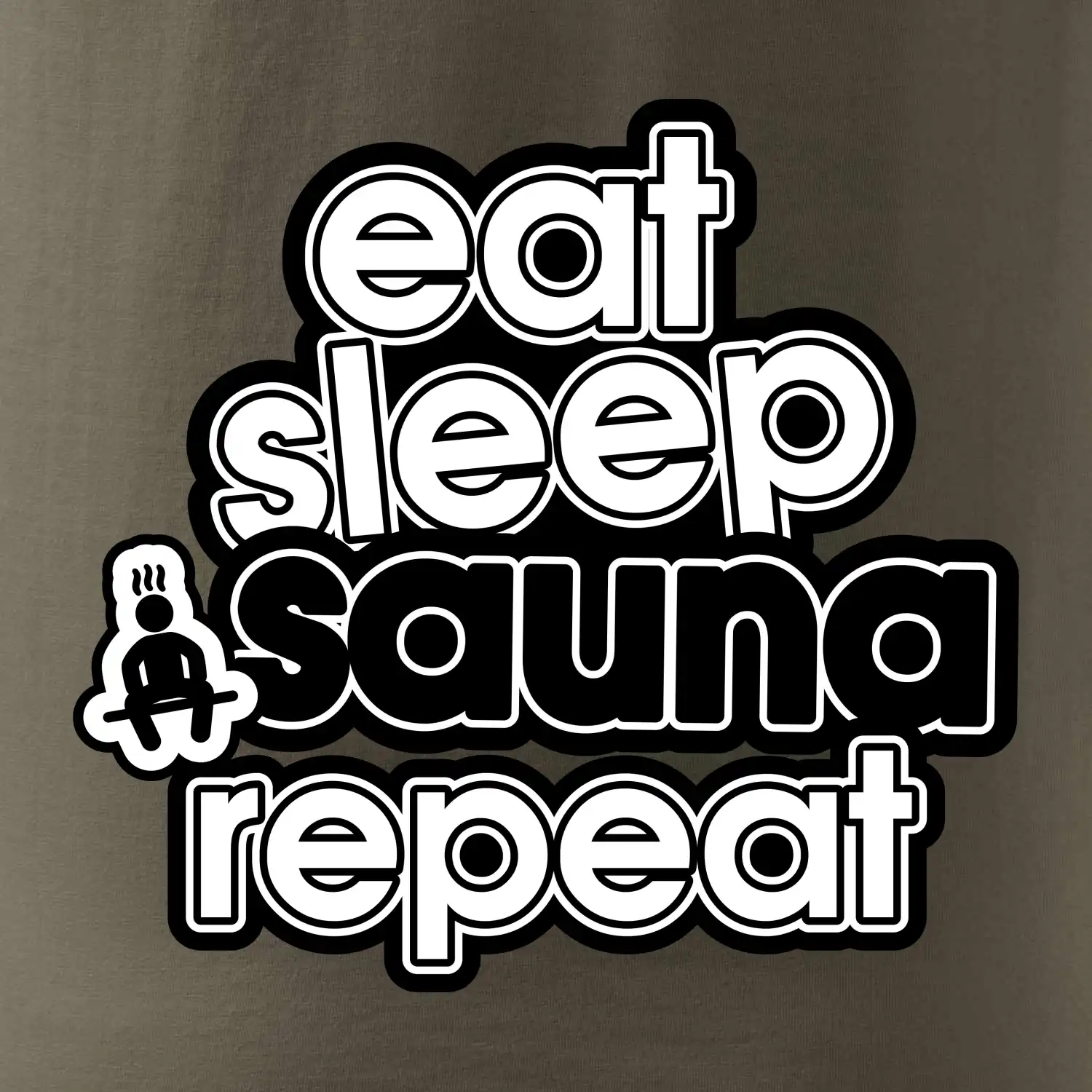 Eat sleep sauna repeat