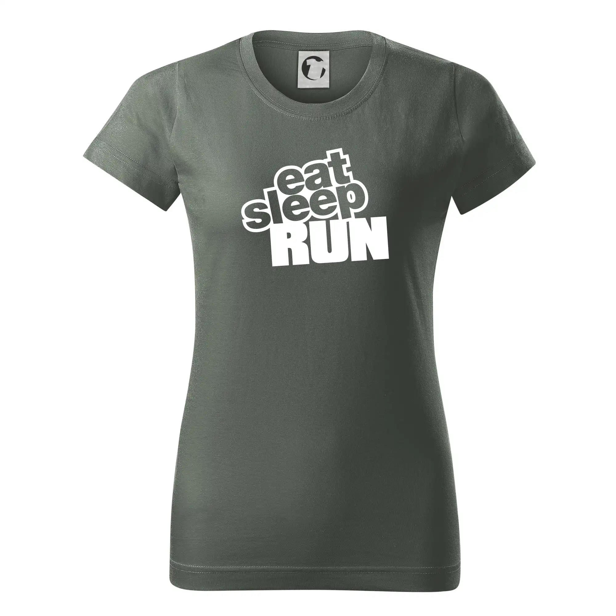 Eat sleep repeat - Eat sleep run - Dámske tričko basic - ľahko voľnejšie a dlhšie