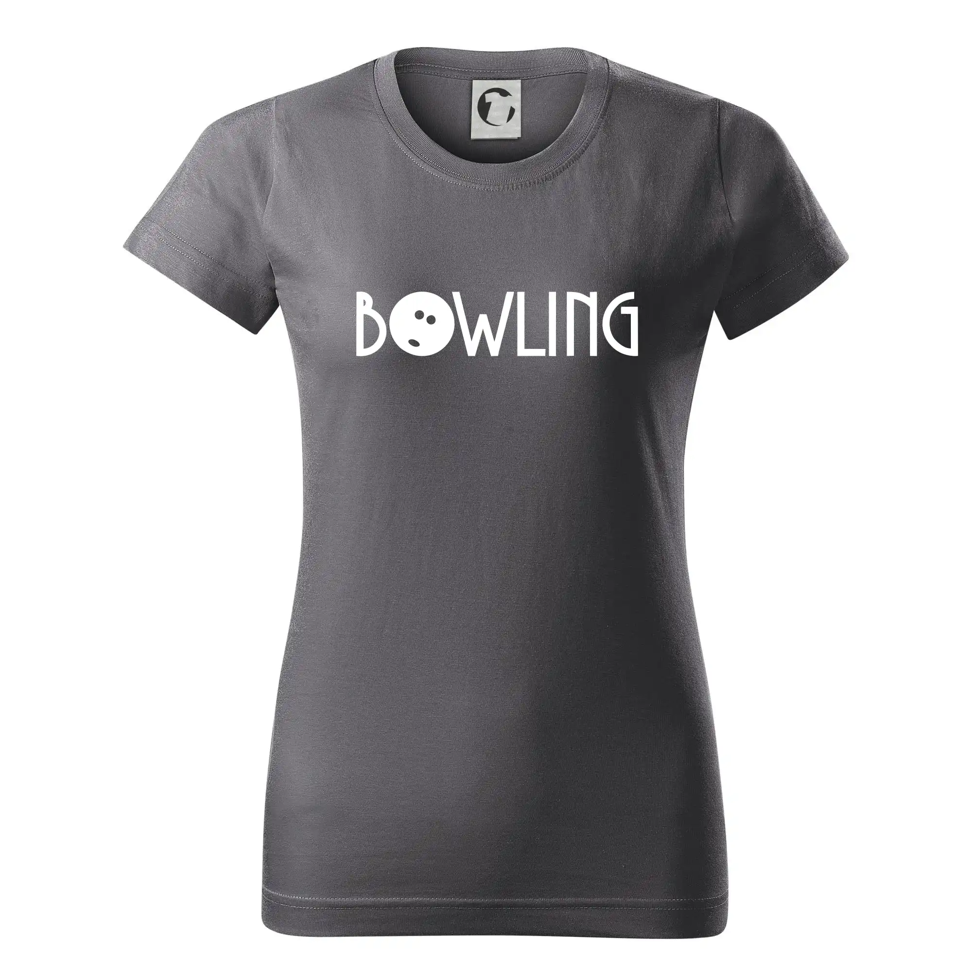 Tričká Bowling - Bowling nápis - Dámske tričko basic - ľahko voľnejšie a dlhšie