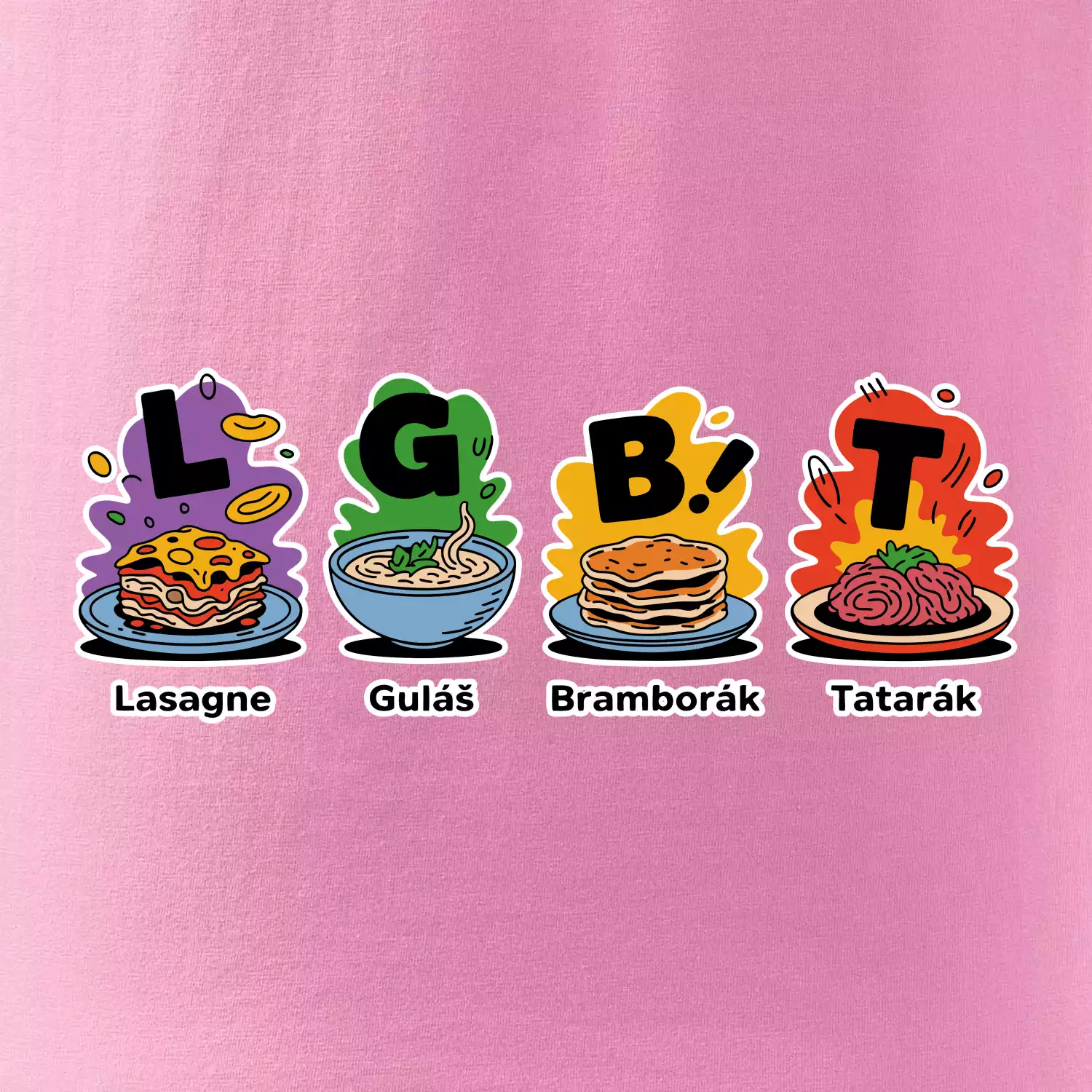 LGBT - Lasagne, Guláš, Bramborák, Tatarák