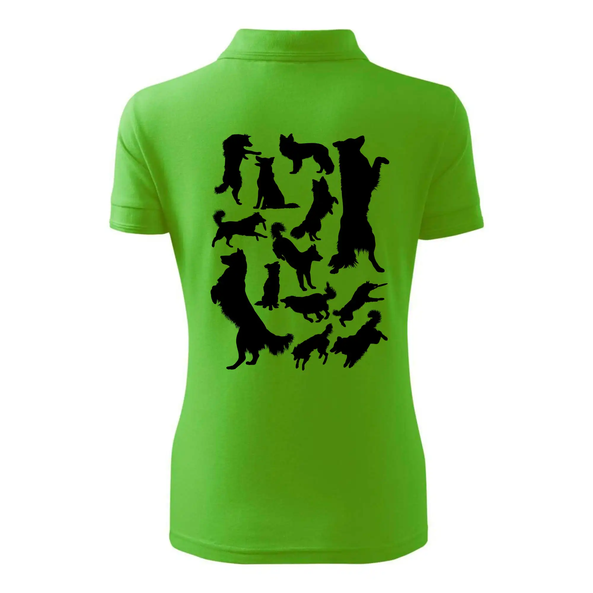 Border kolie siluety