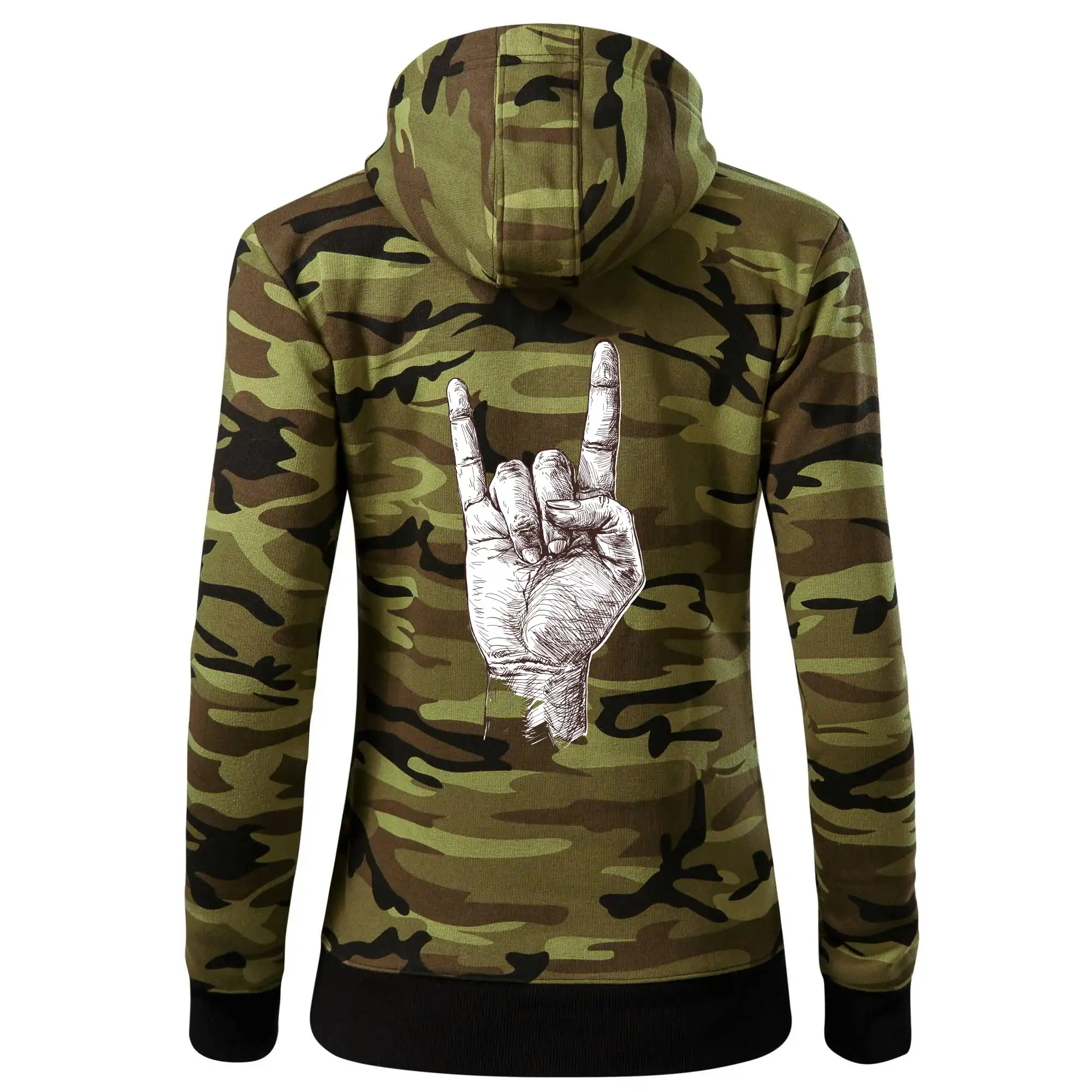 Rocková ruka kreslená