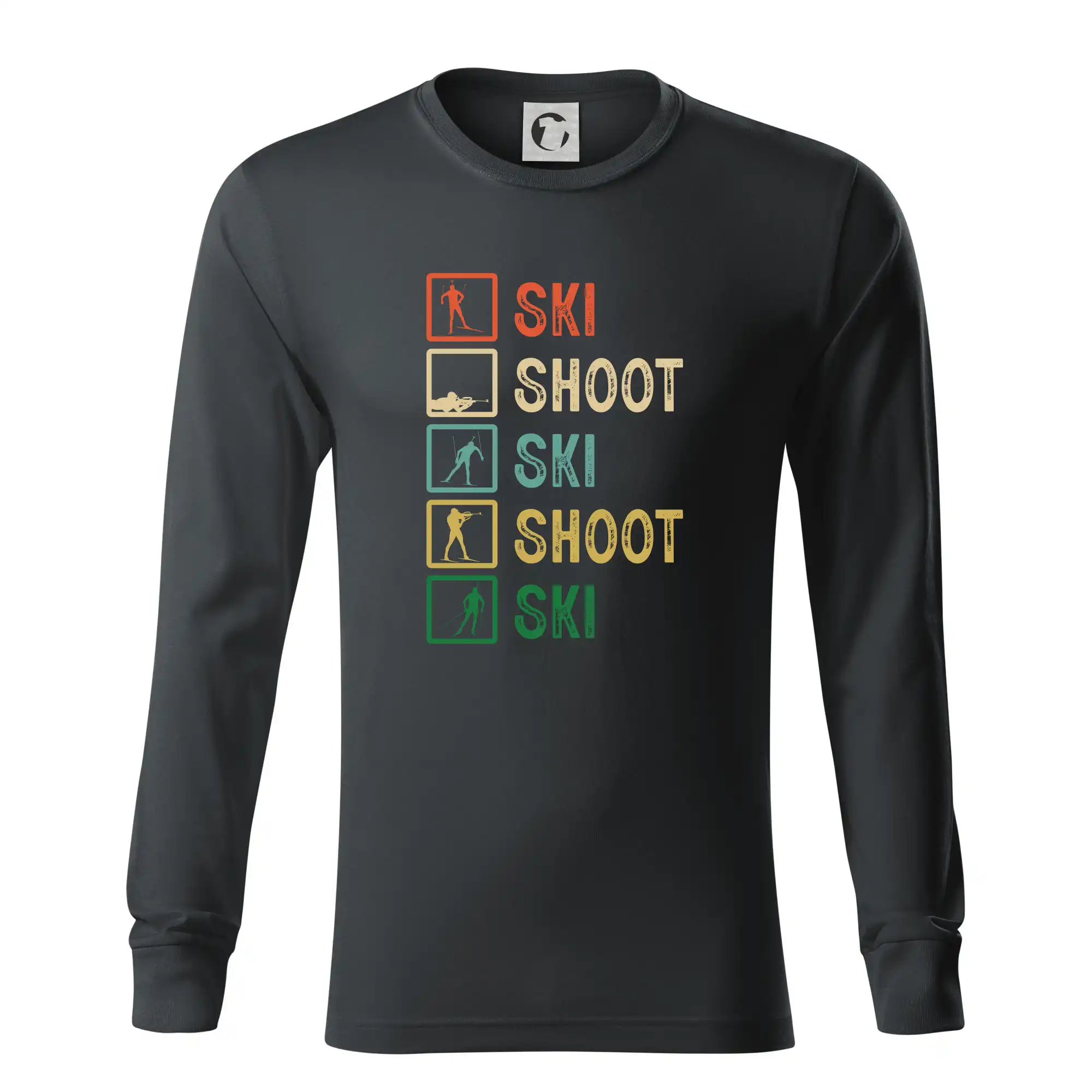 Biatlon ski shoot ski