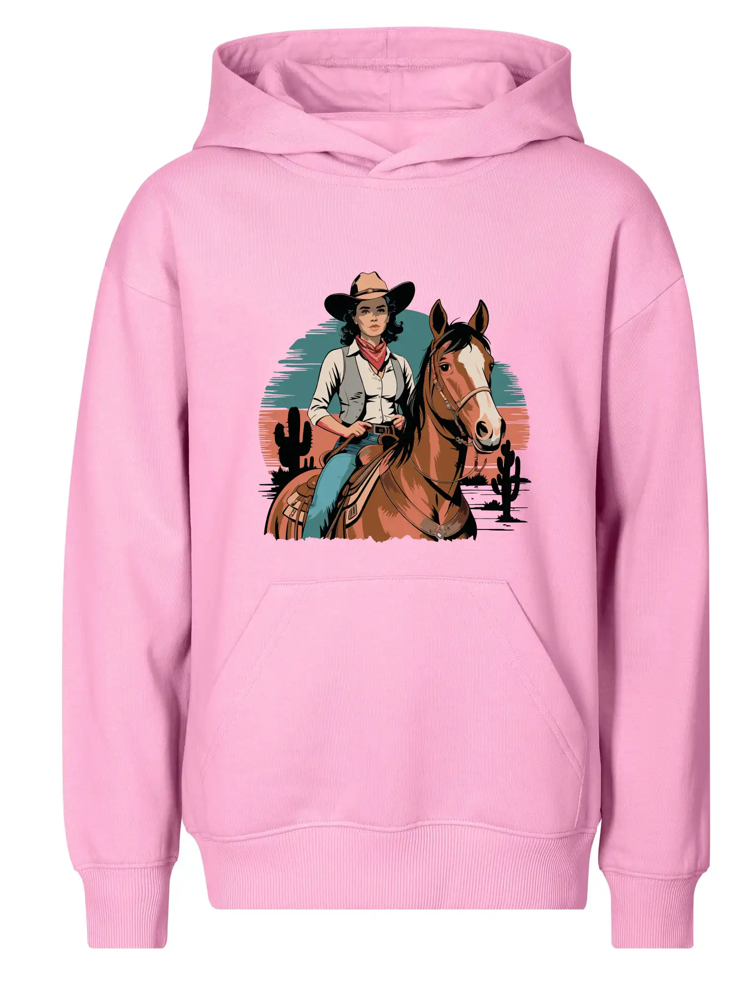 Cowgirl vintage na koni