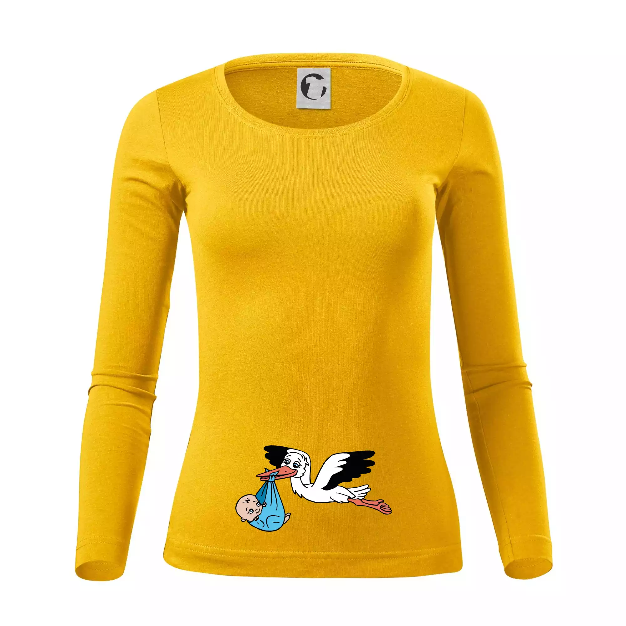 Čáp a miminko - kluk (Hana-creative)