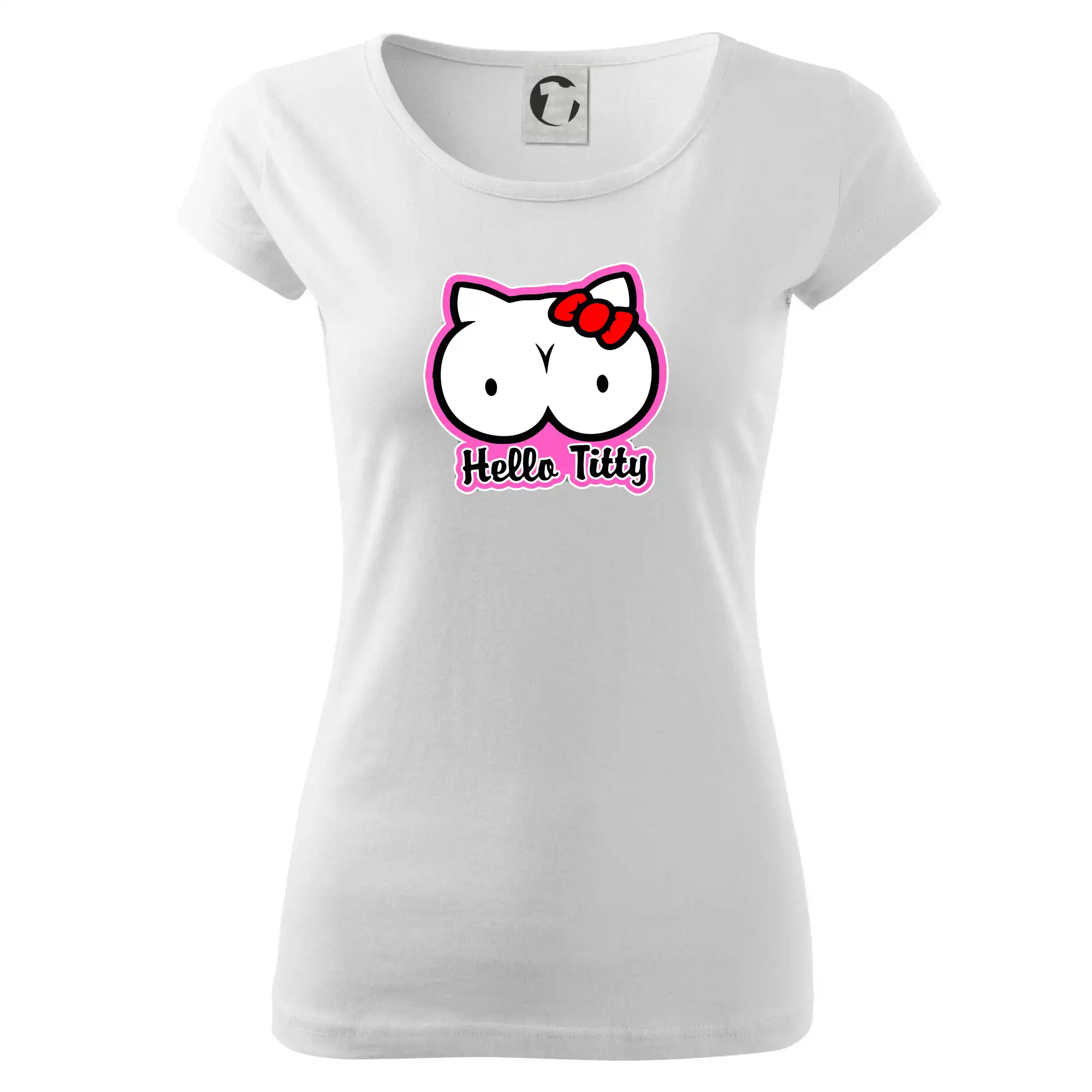 Grafické tričká - Hello titty - Dámske tričko Pure